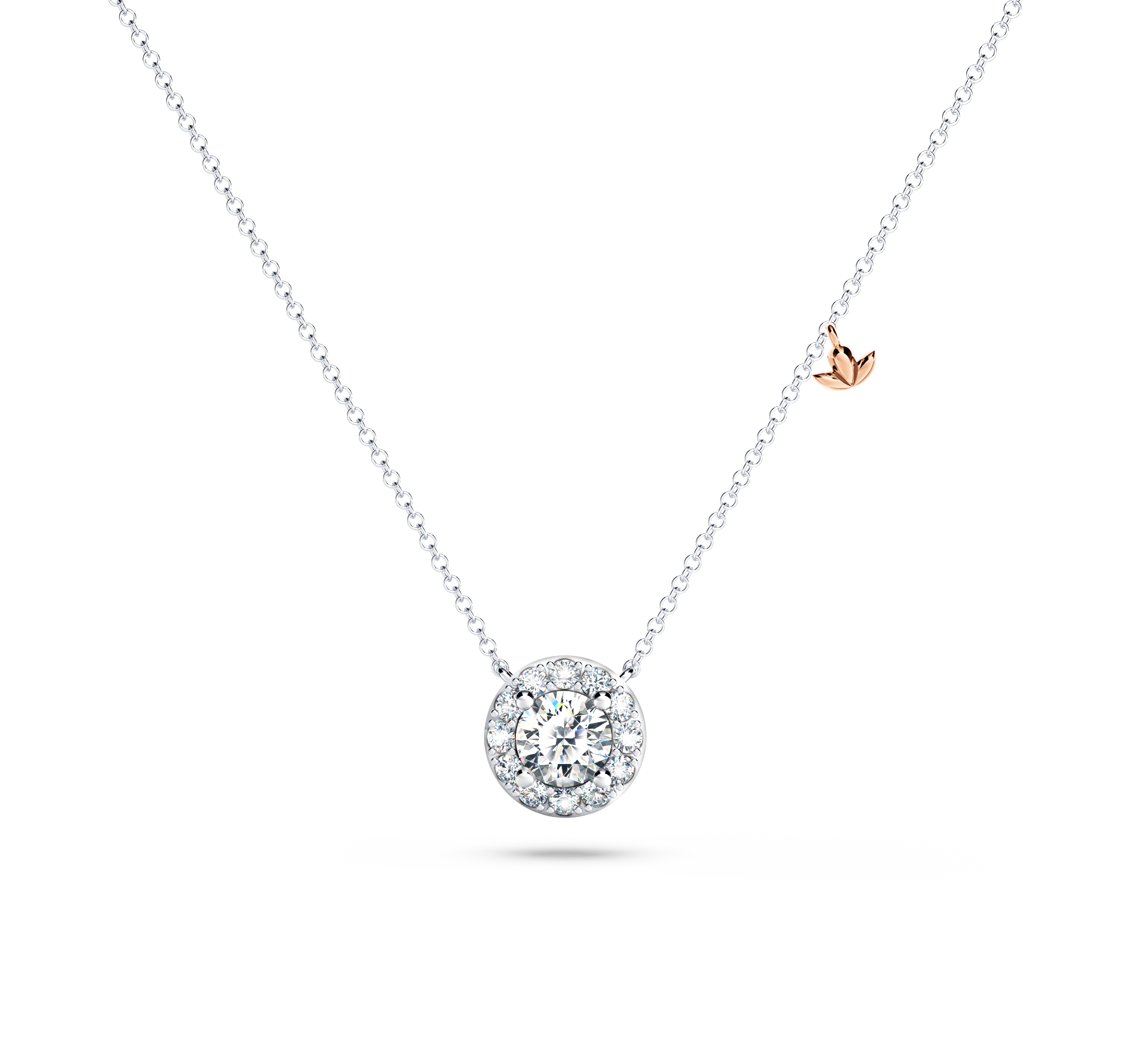Angel Halo Diamond Necklace - Large
