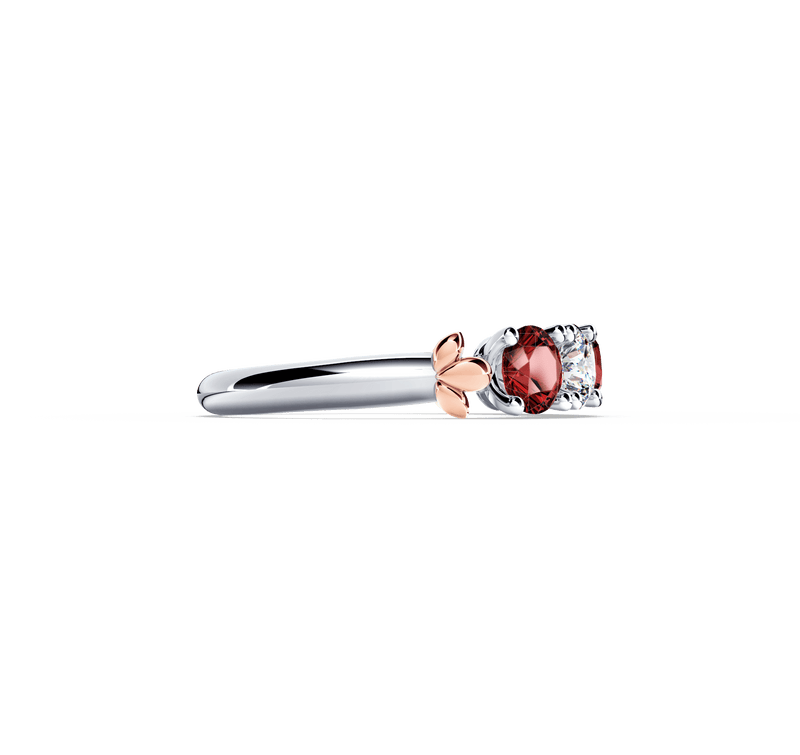 Protea Ruby and Diamond Eternity Ring