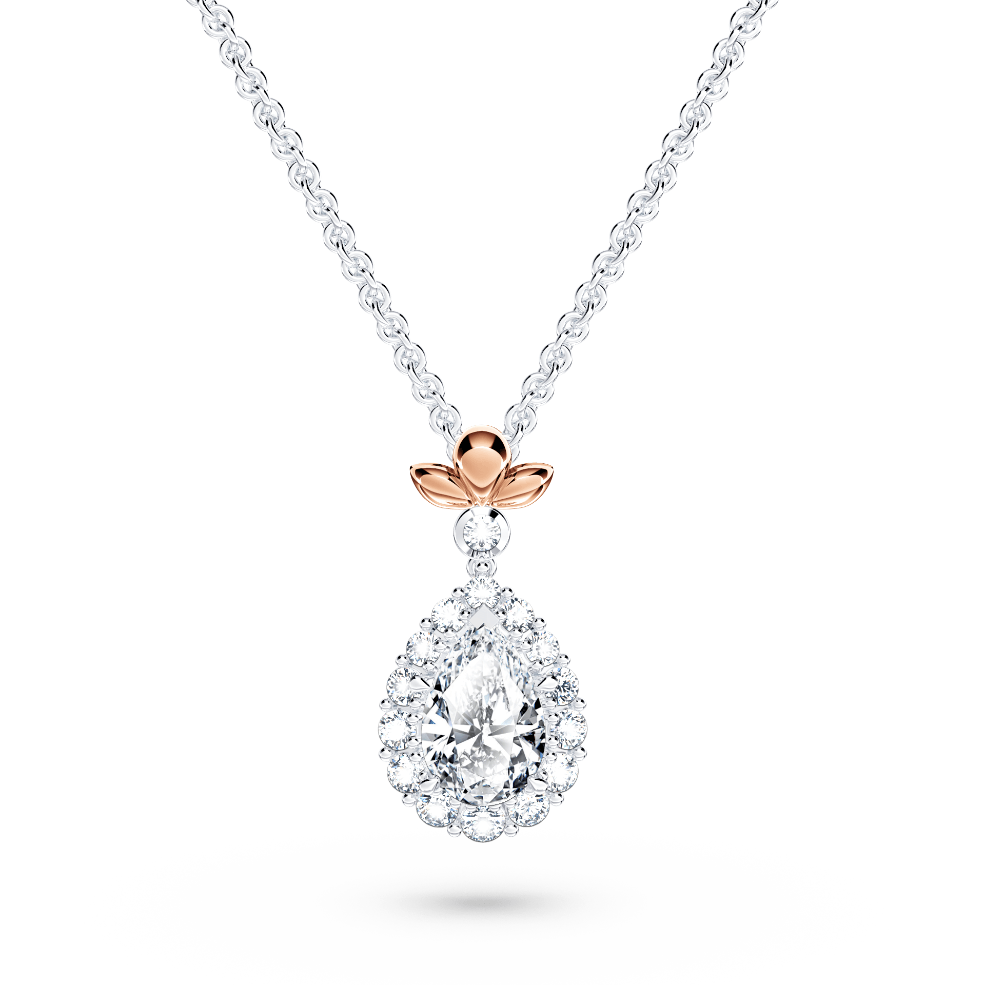 Original Angel Halo Diamond Necklace - Medium
