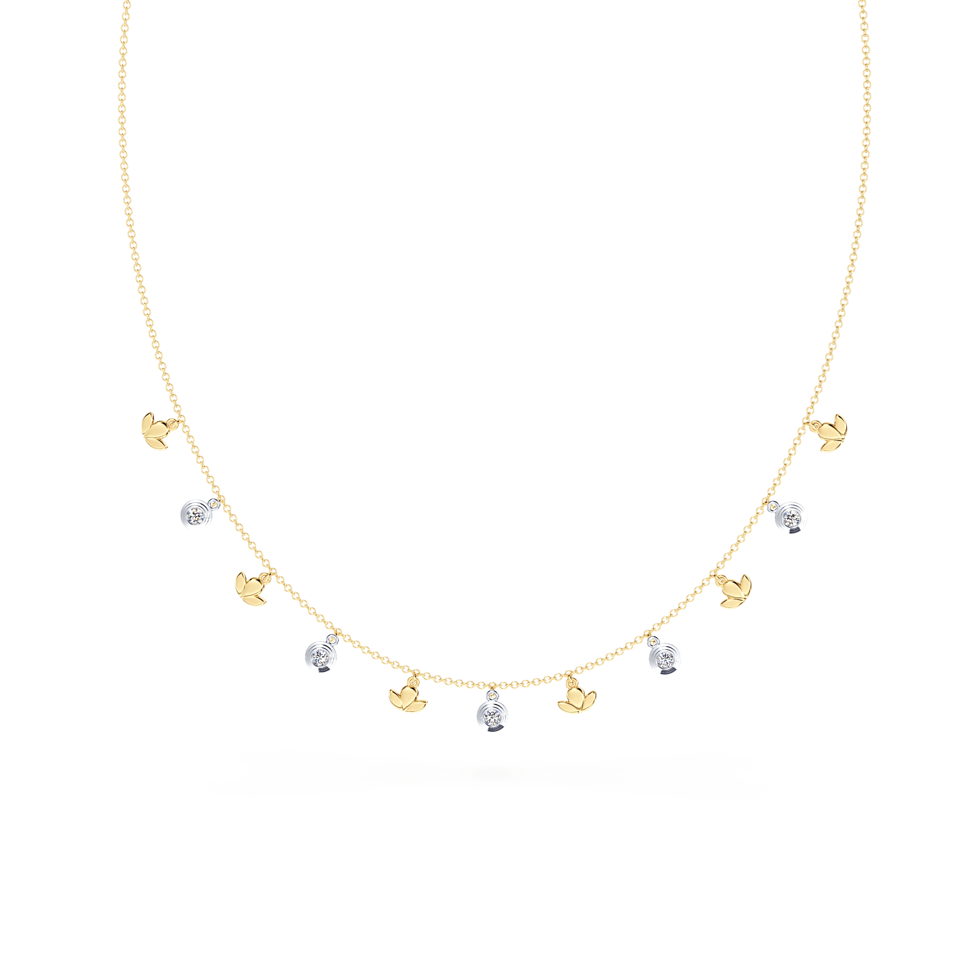 Dancing Angel Diamond Multi-Station Necklace