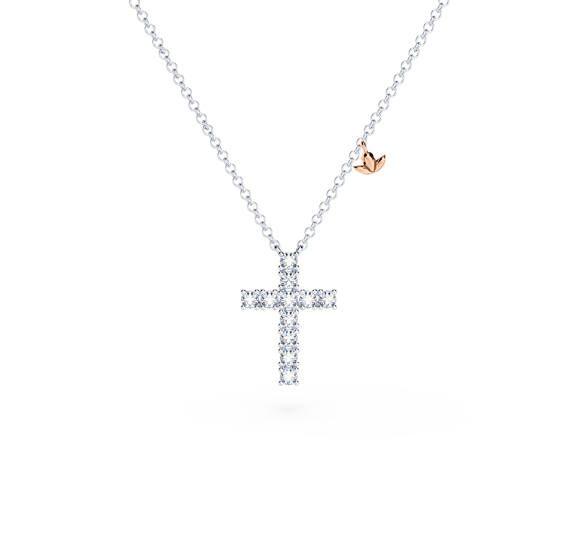 Cross Diamond Necklace - Small