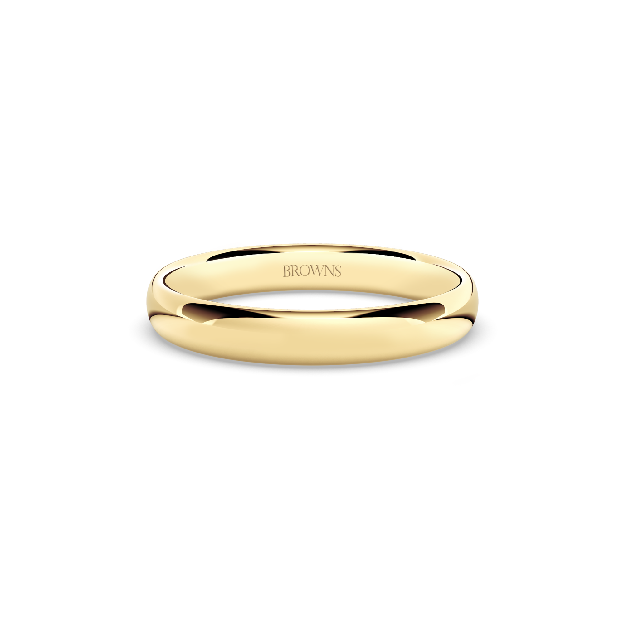 Ergo Wedding Band Ring - 3.5mm