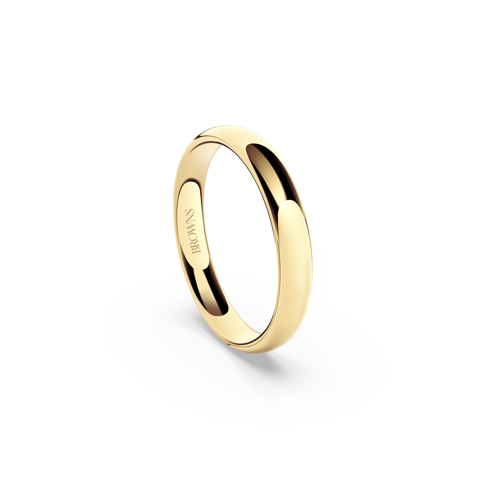 Ergo Wedding Band Ring - 3.5mm
