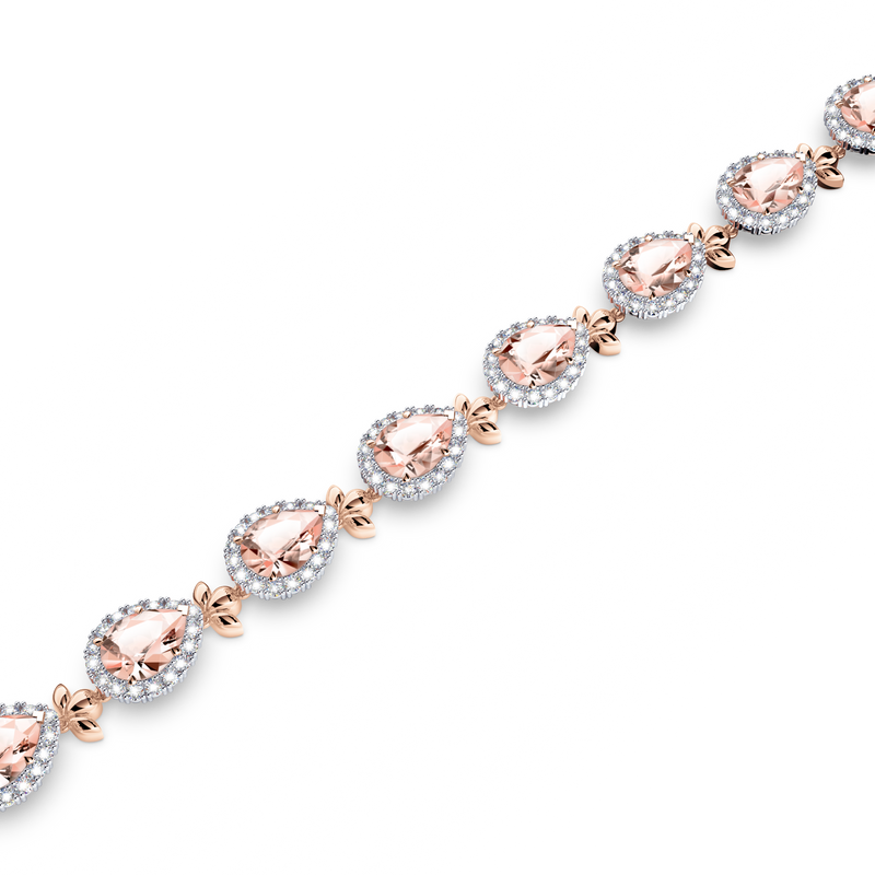 Morganite Garland Bracelet