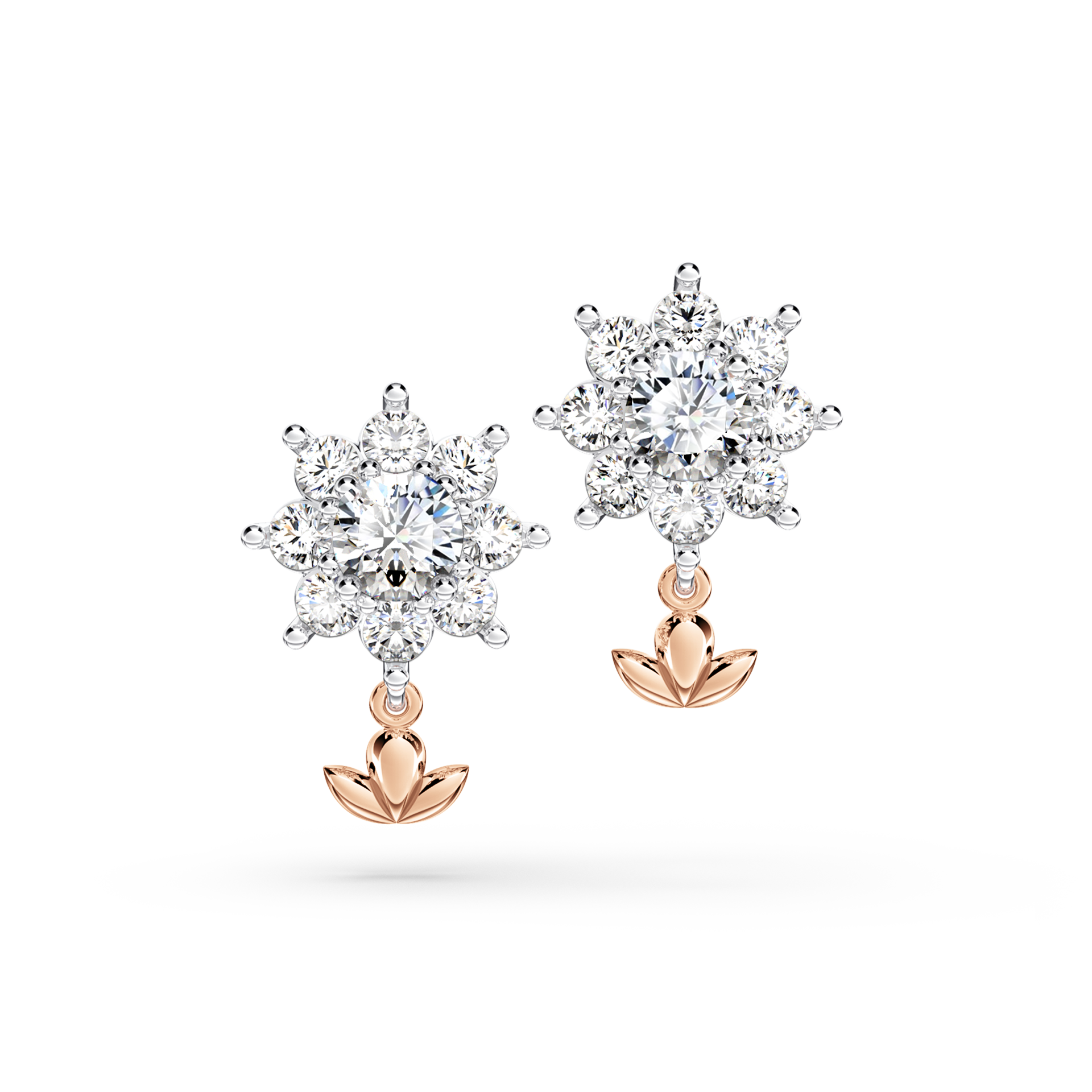 Protea Diamond Cluster Earrings