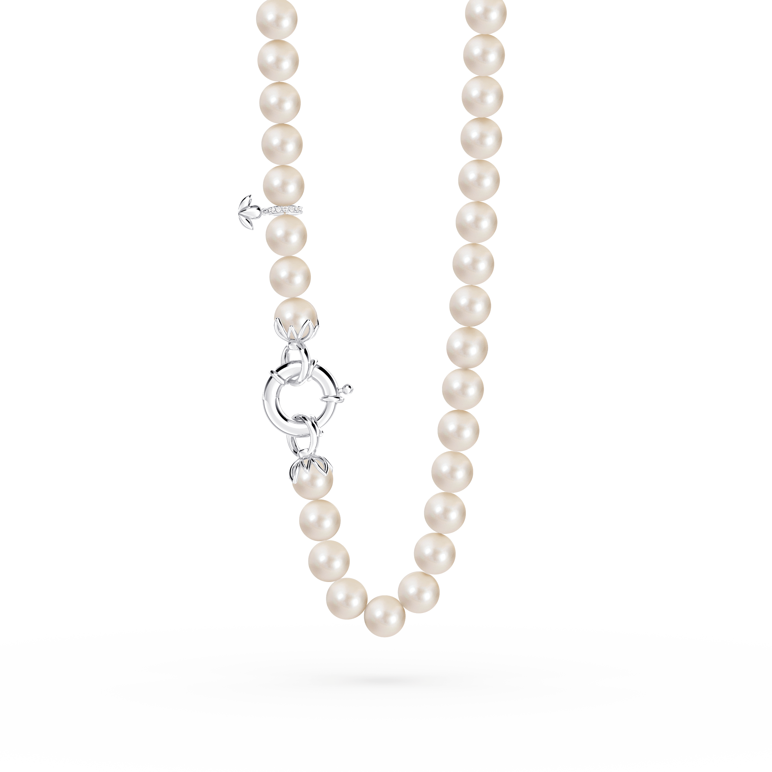 パ*ピ様 値下　ほぼ新品PEARL MINTK14 WHITE GOLD50cm Womens Protea Pearl Necklace | White Gold – BROWNS