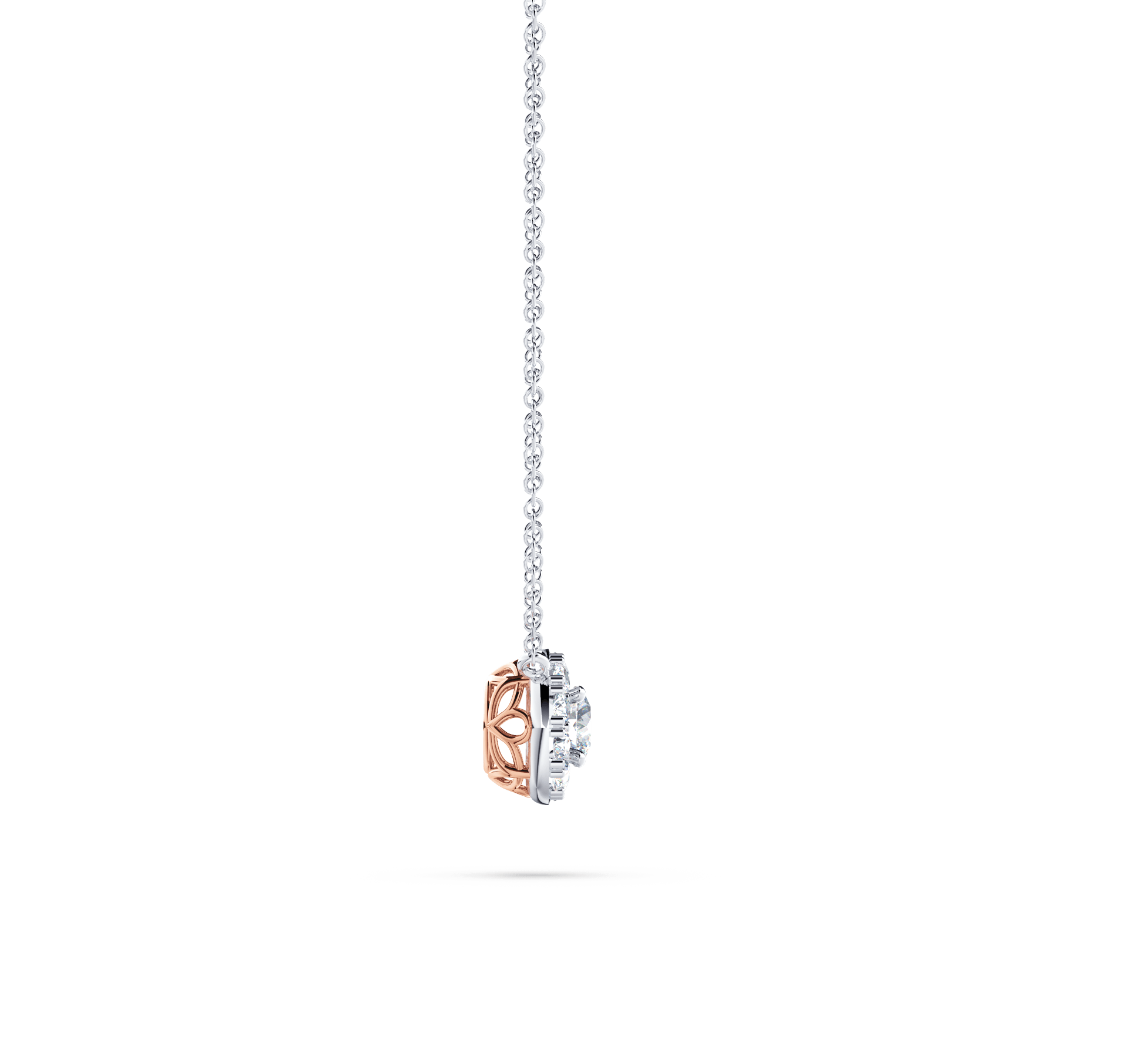 Angel Halo Diamond Necklace - Small