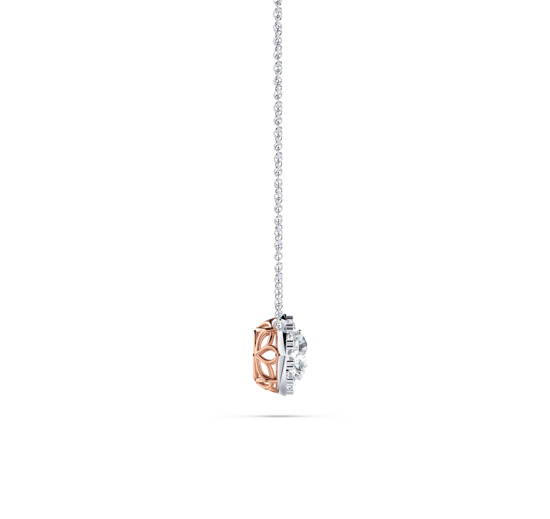 Angel Halo Diamond Necklace - Large