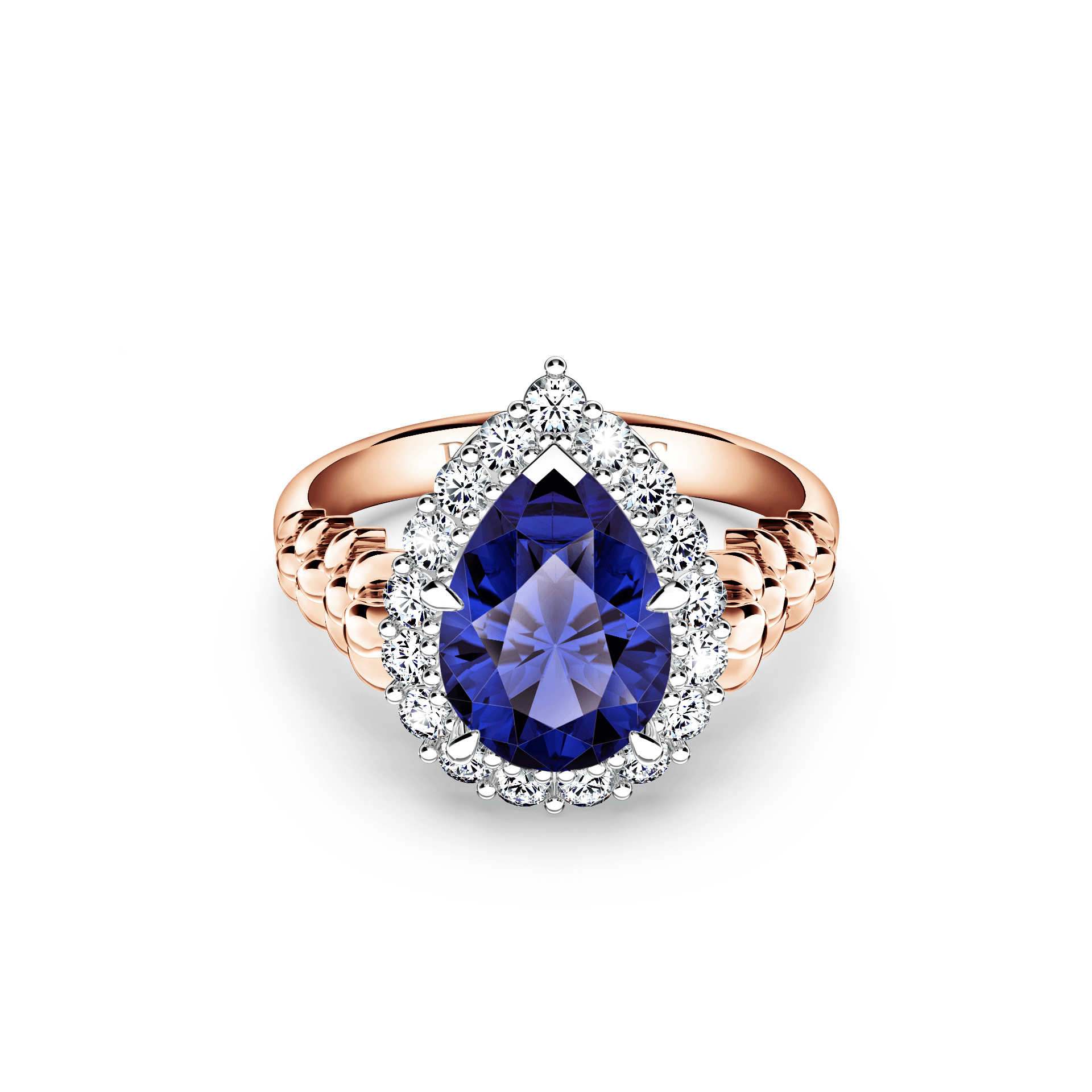 Original Angel Royal Tanzanite and Diamond Ring