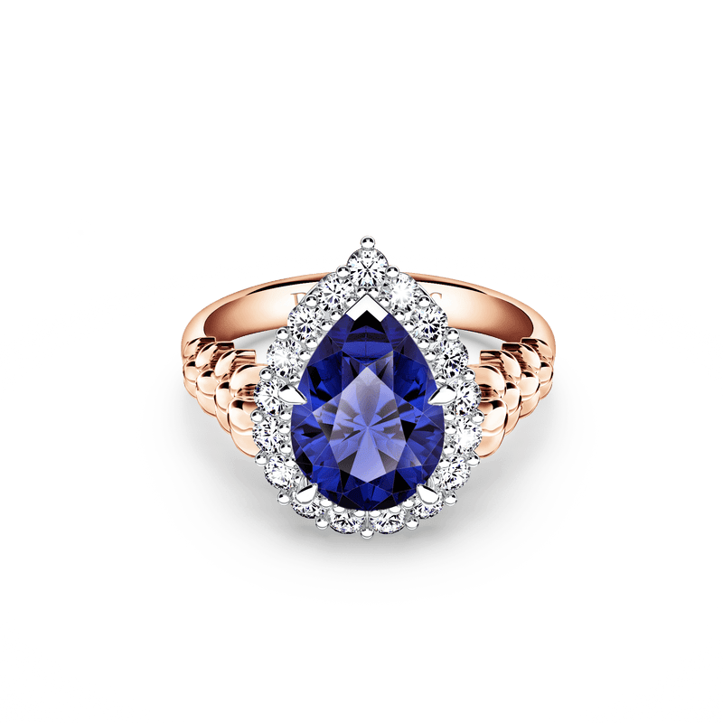 Original Angel Royal Tanzanite and Diamond Ring