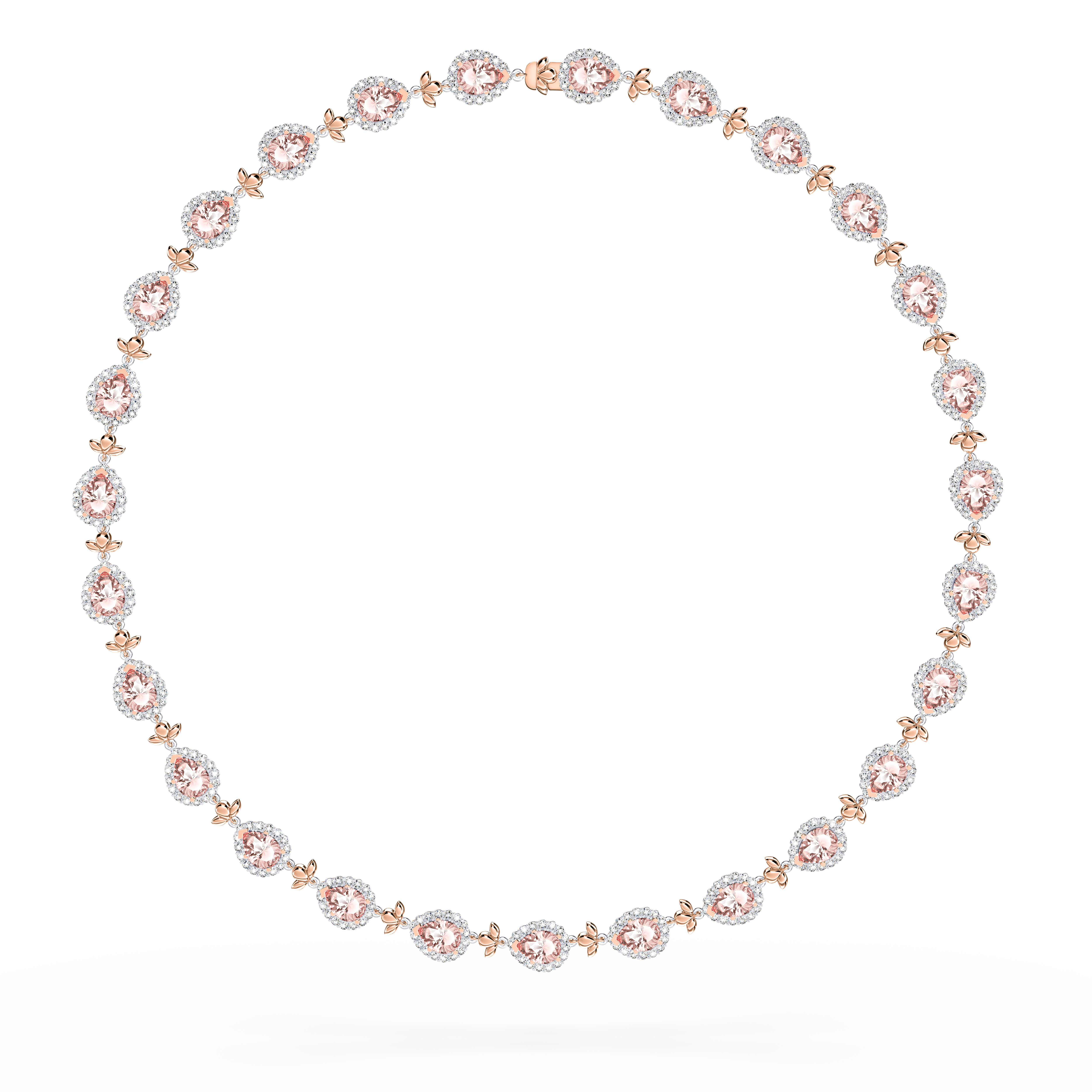 Original Angel Morganite and Diamond Garland Necklace