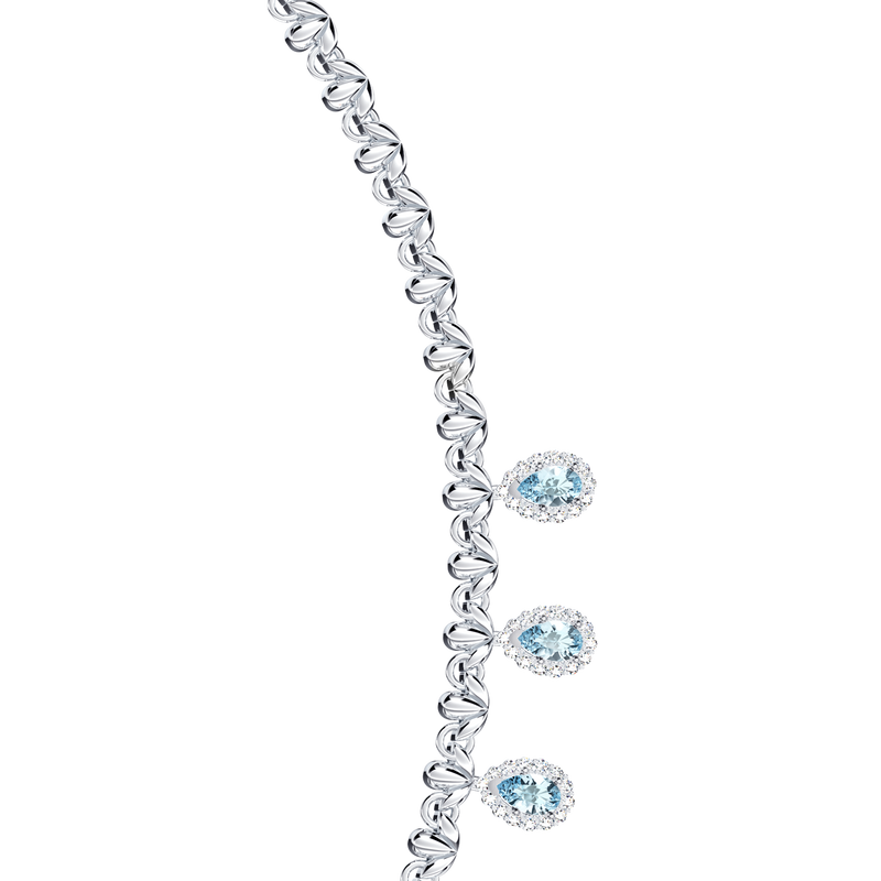 Original Angel Aquamarine and Diamond Peacock Necklace