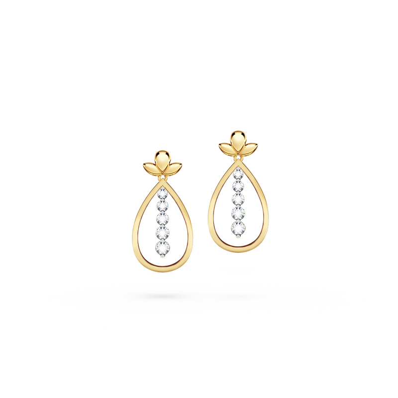 Angel Art Journey Diamond Earrings - Small