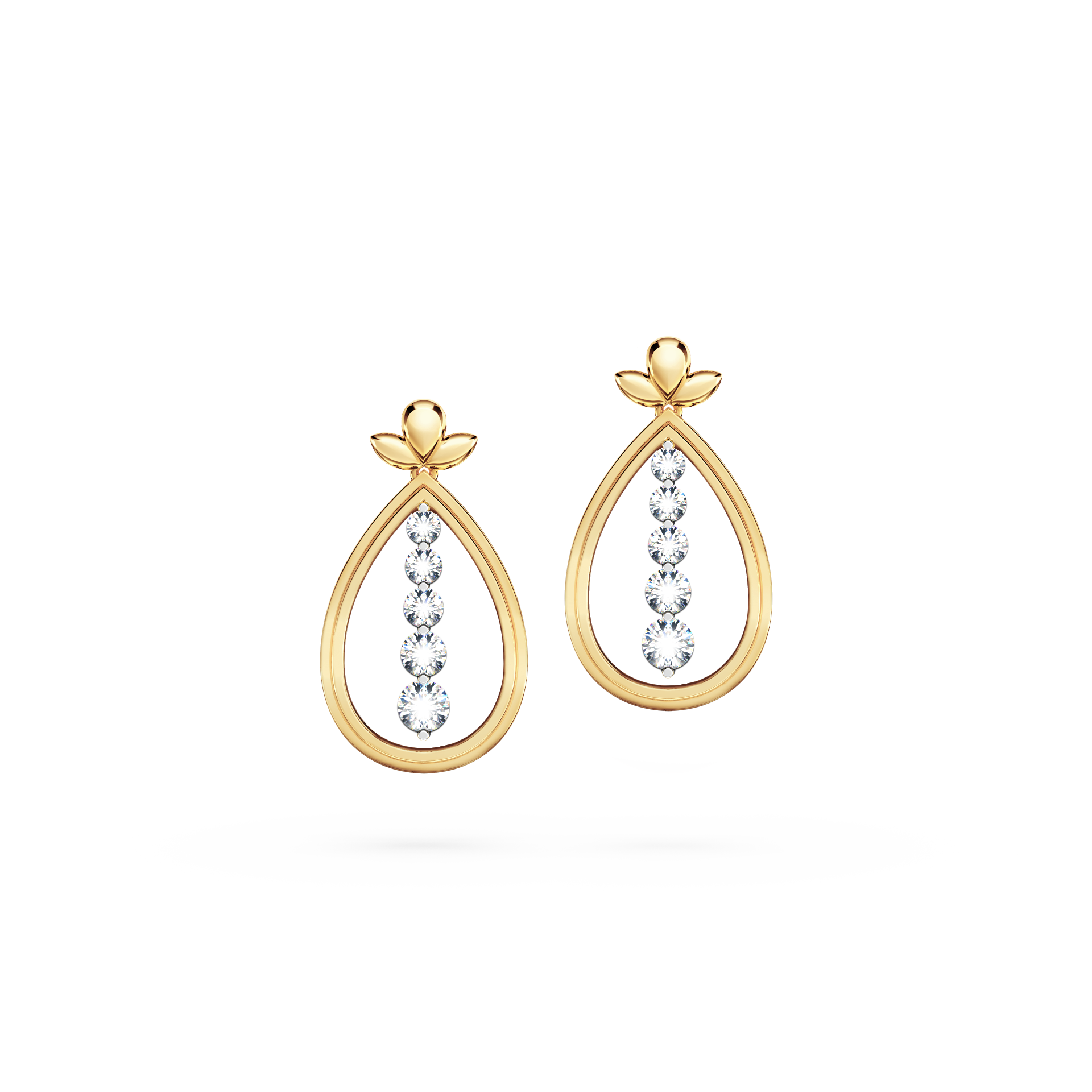 Angel Art Journey Diamond Earrings - Medium