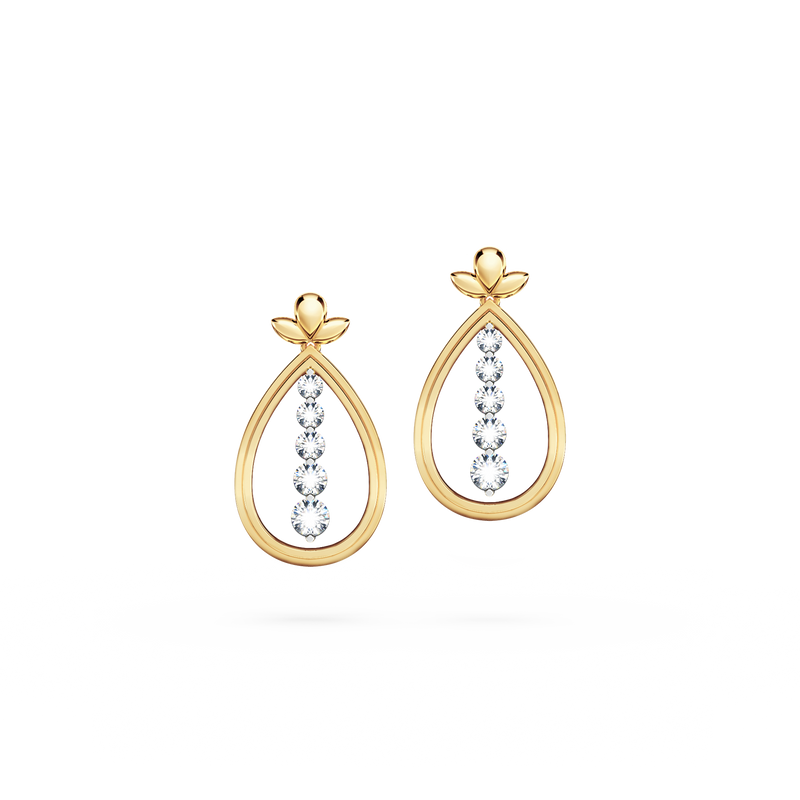 Angel Art Journey Diamond Earrings - Medium
