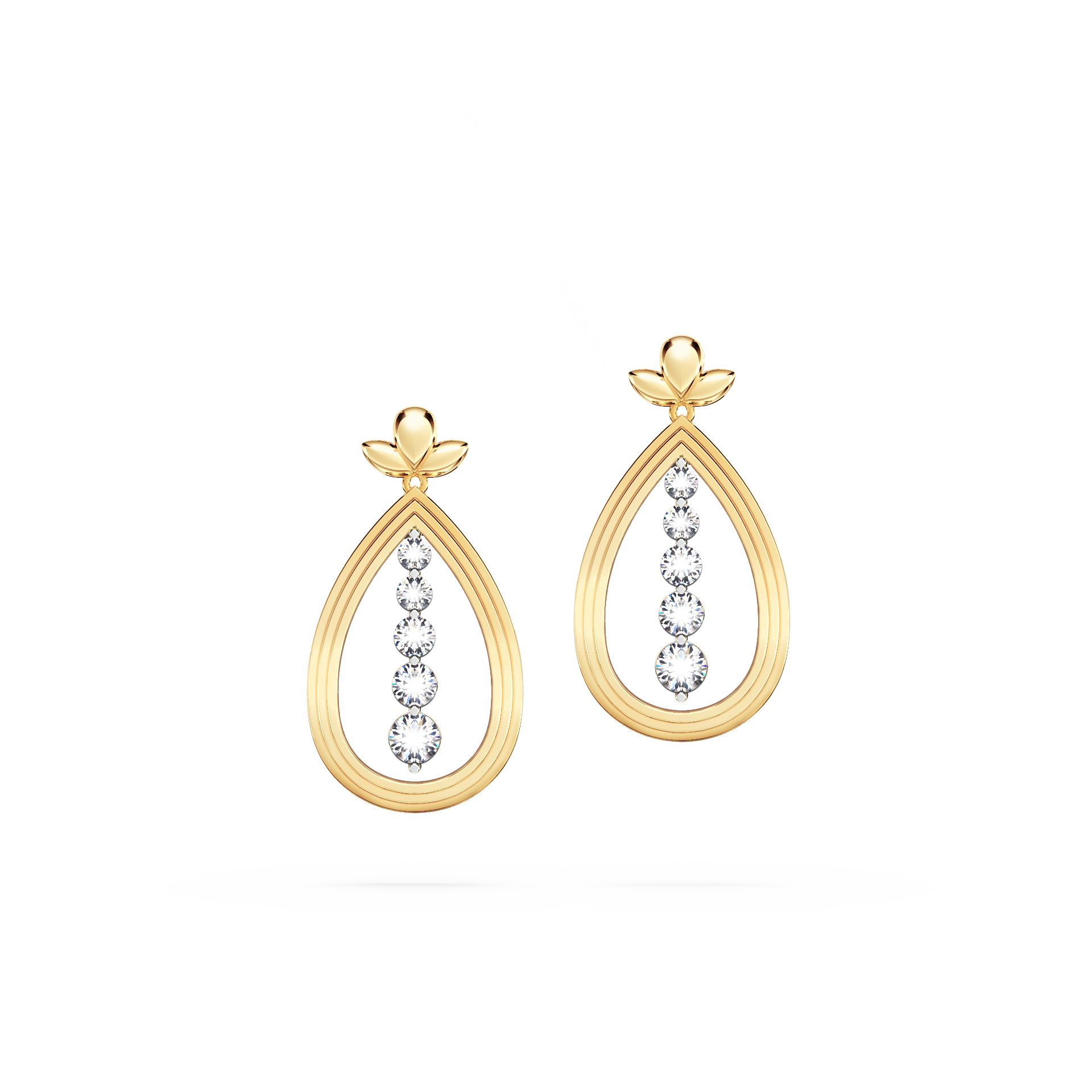 Angel Art Journey Diamond Earrings - Large