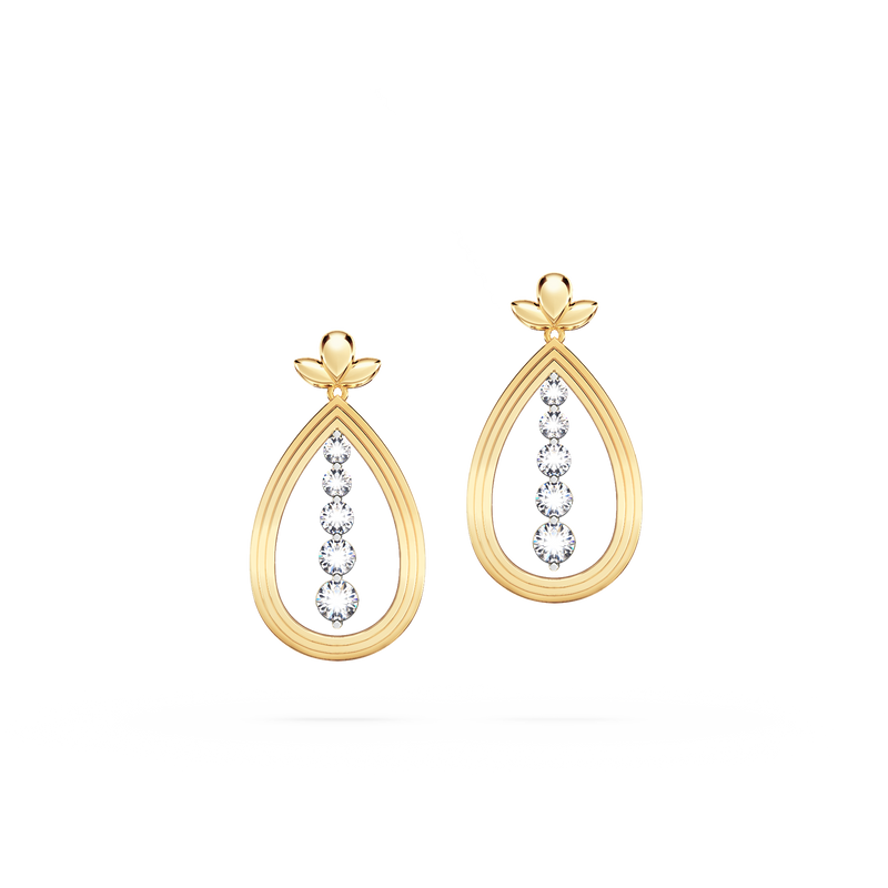 Angel Art Journey Diamond Earrings - Large