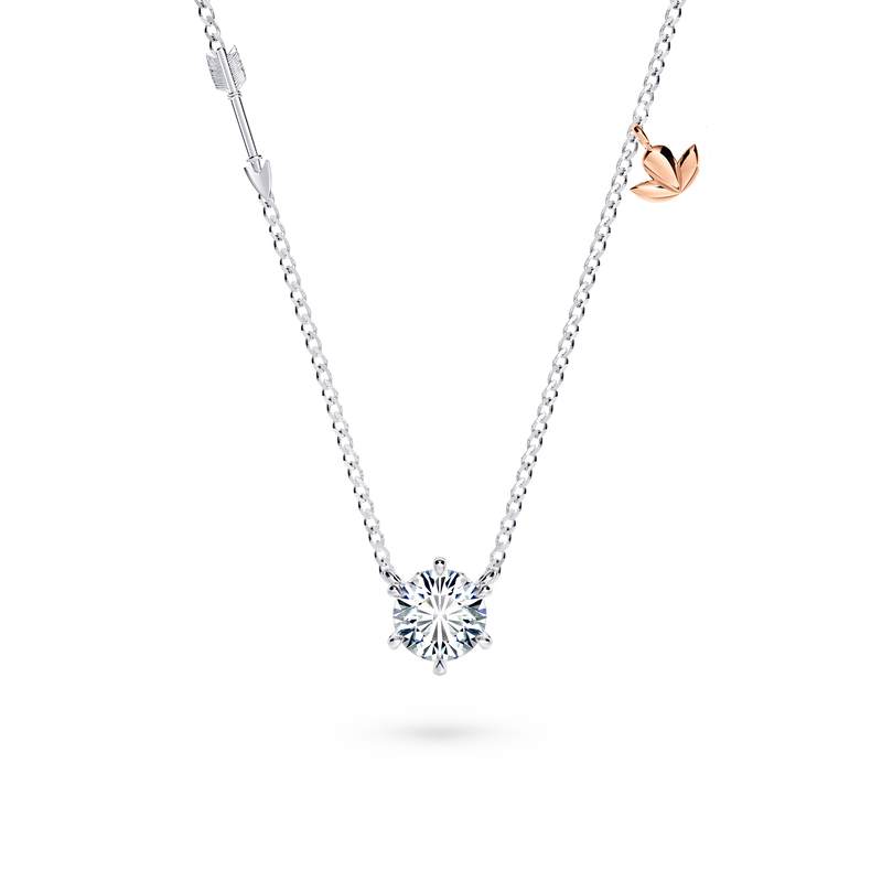 Protea Diamond Solitaire Necklace - Small