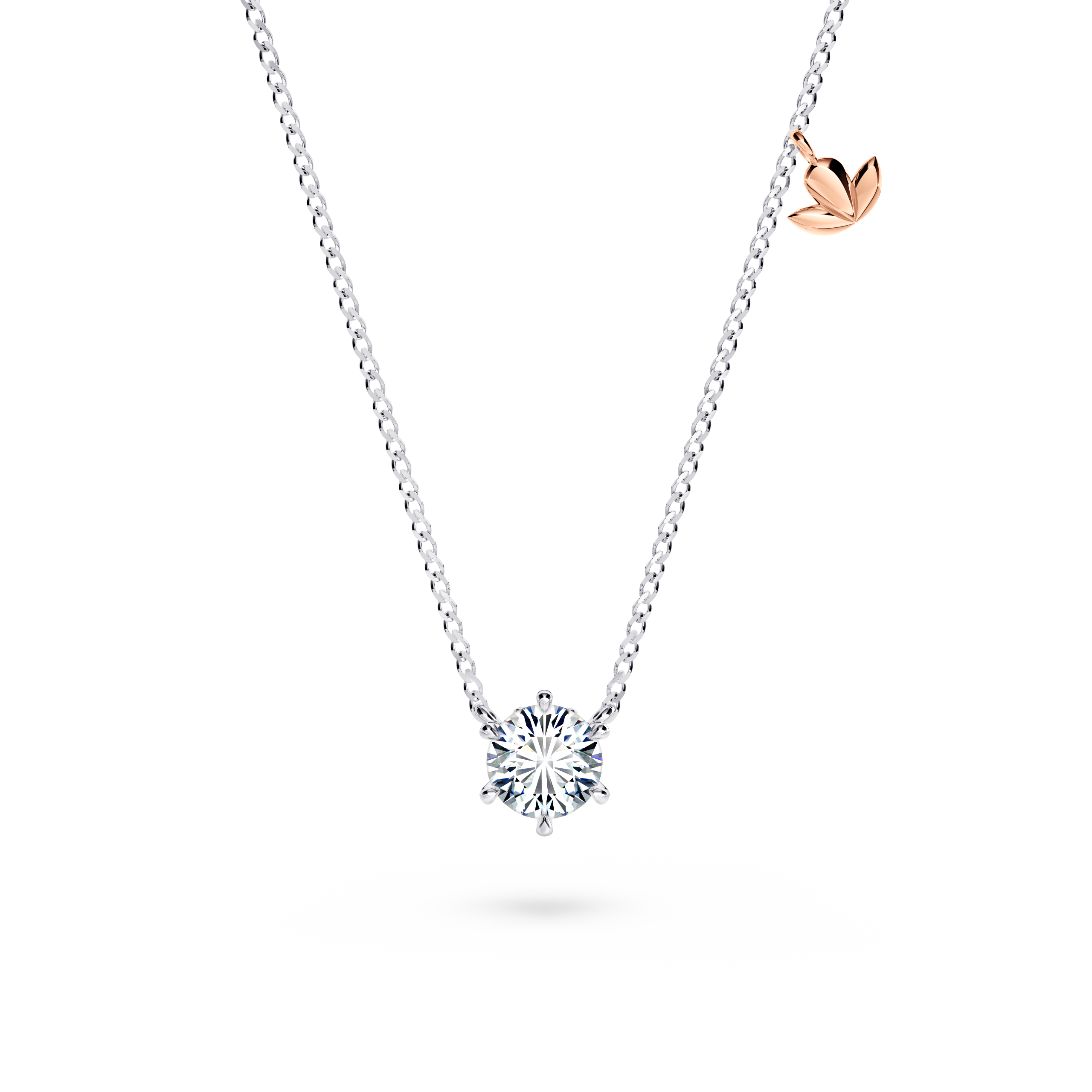 Protea Diamond Solitaire Necklace