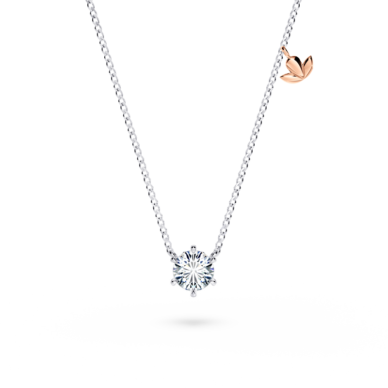 Protea Diamond Solitaire Necklace