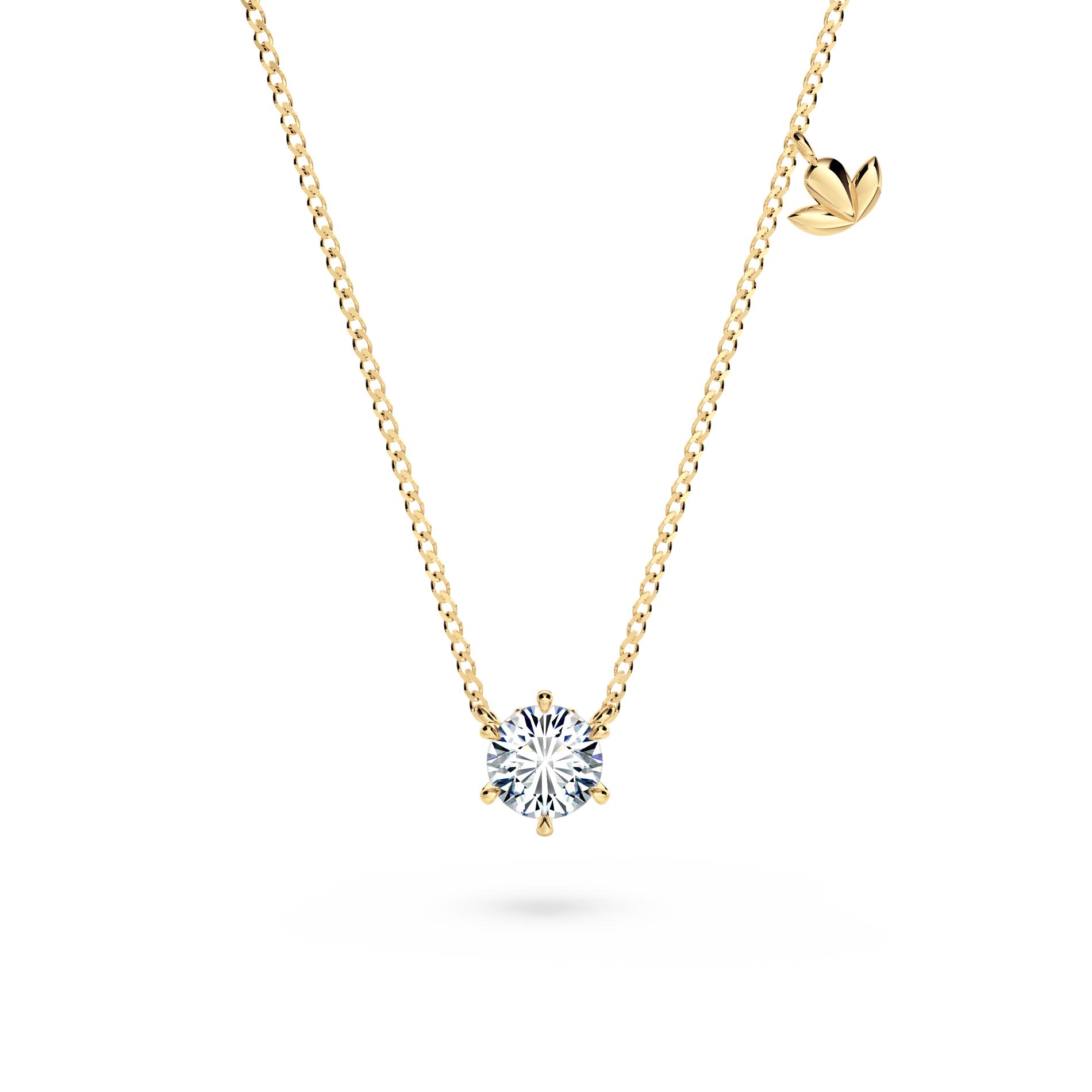 Protea Diamond Solitaire Necklace