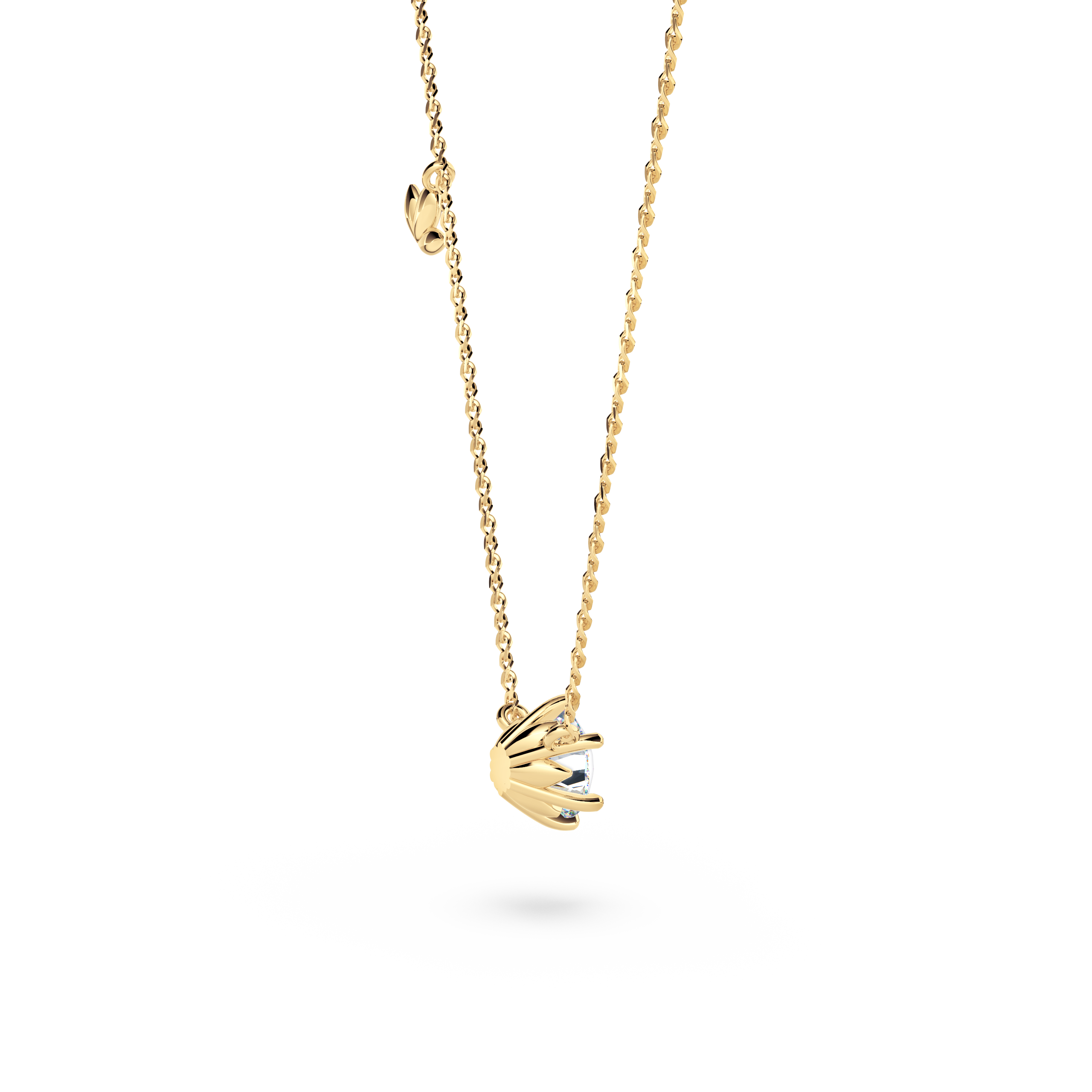Protea Diamond Solitaire Necklace