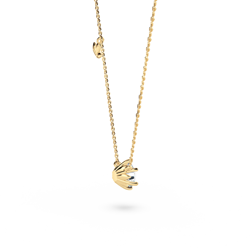 Protea Diamond Solitaire Necklace