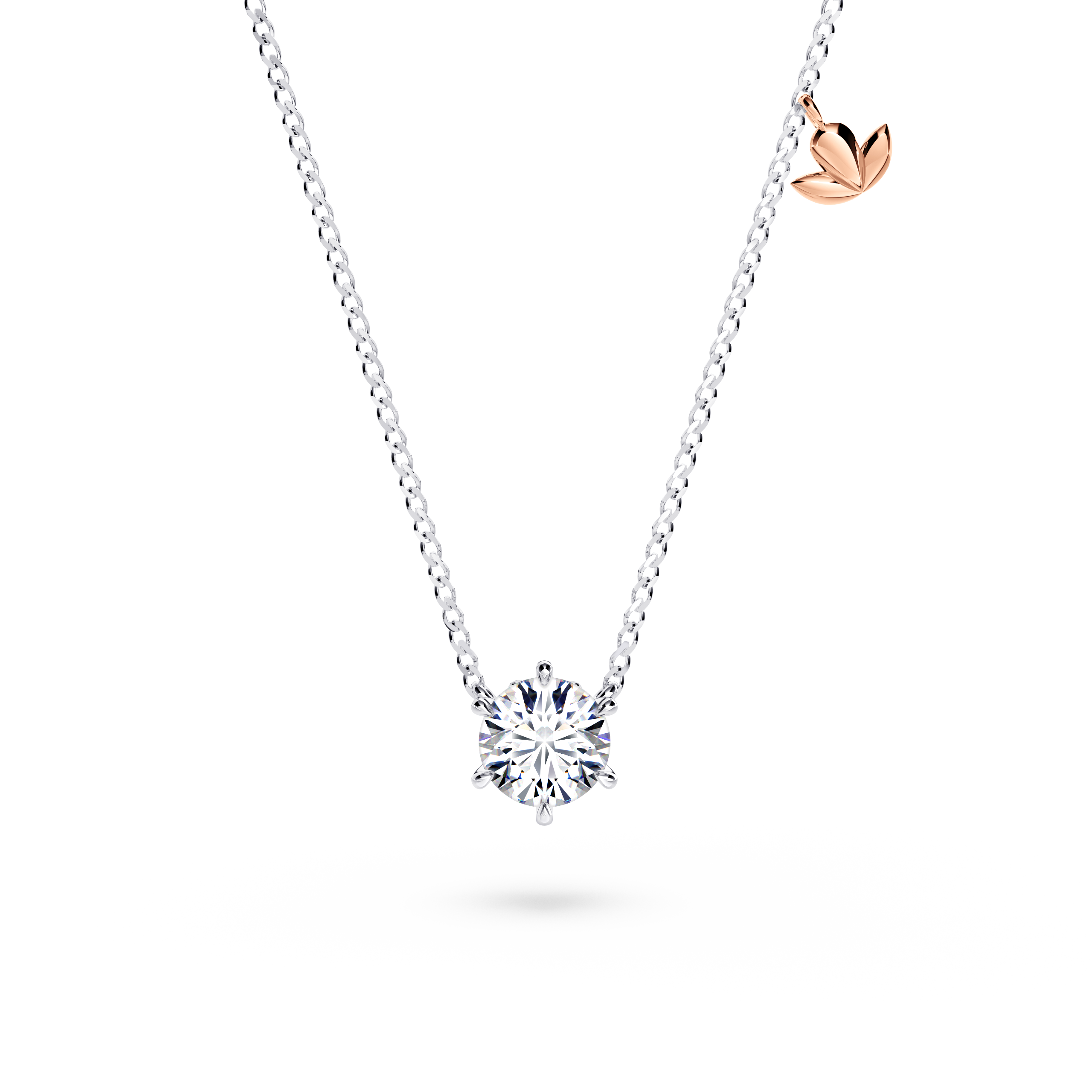 Protea Diamond Solitaire Necklace