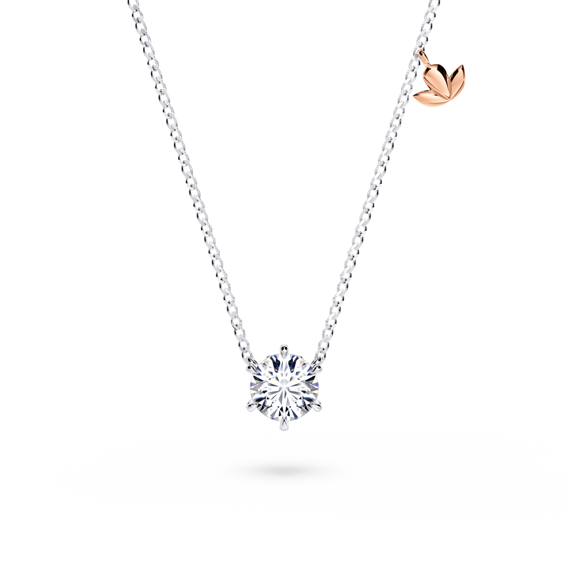 Protea Diamond Solitaire Necklace