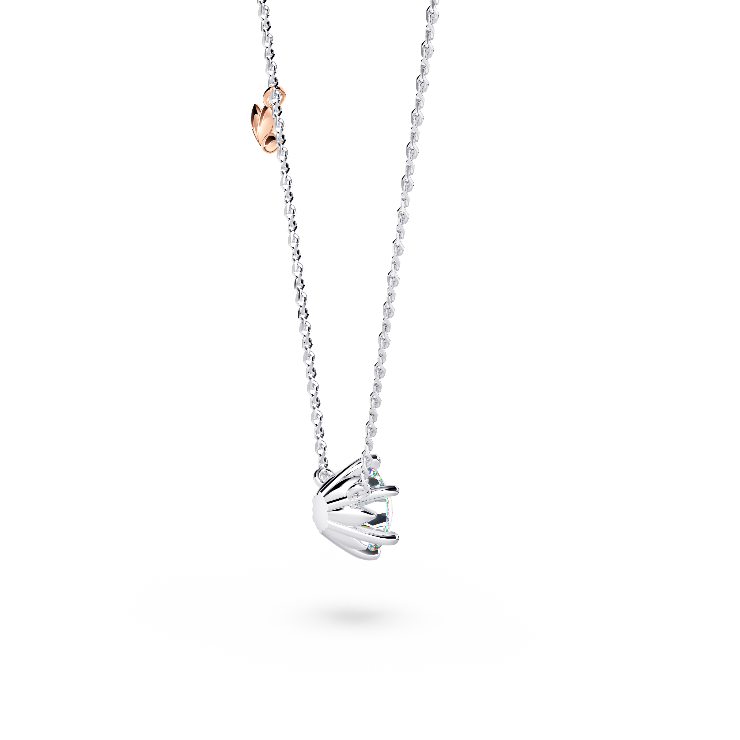 Protea Diamond Solitaire Necklace