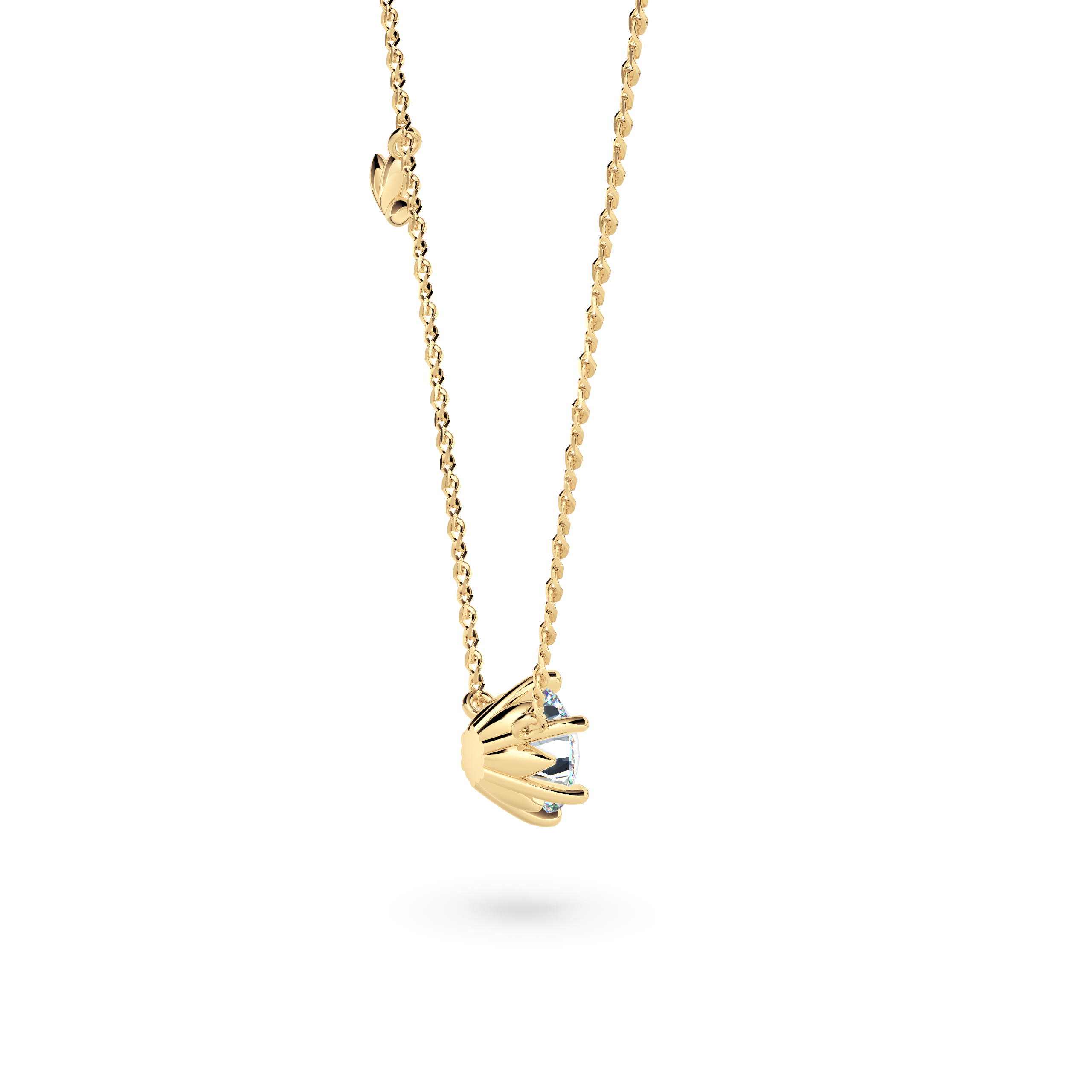 Protea Diamond Solitaire Necklace