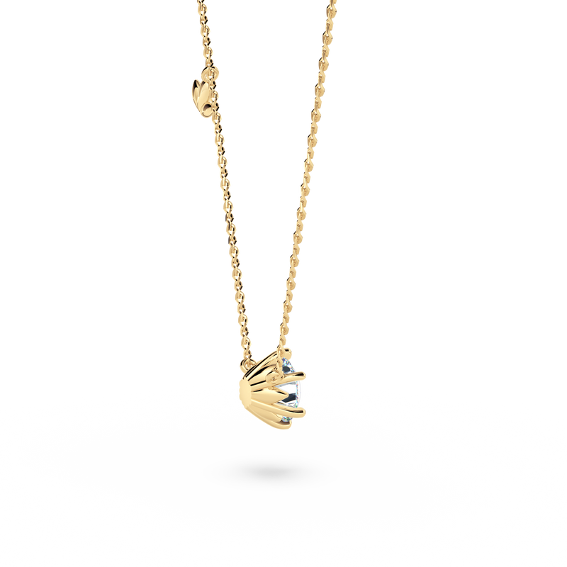 Protea Diamond Solitaire Necklace