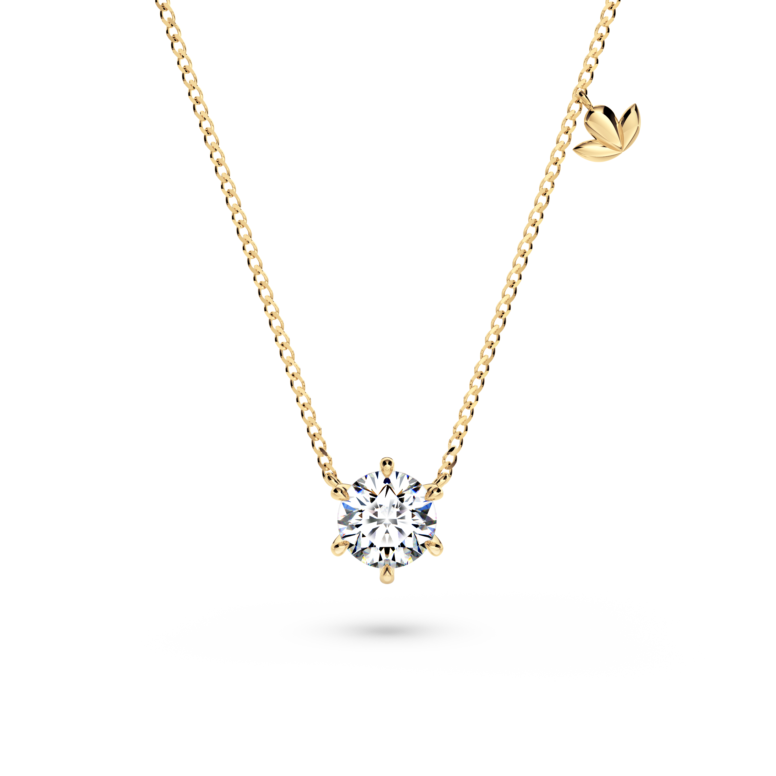 Protea Diamond Solitaire Necklace