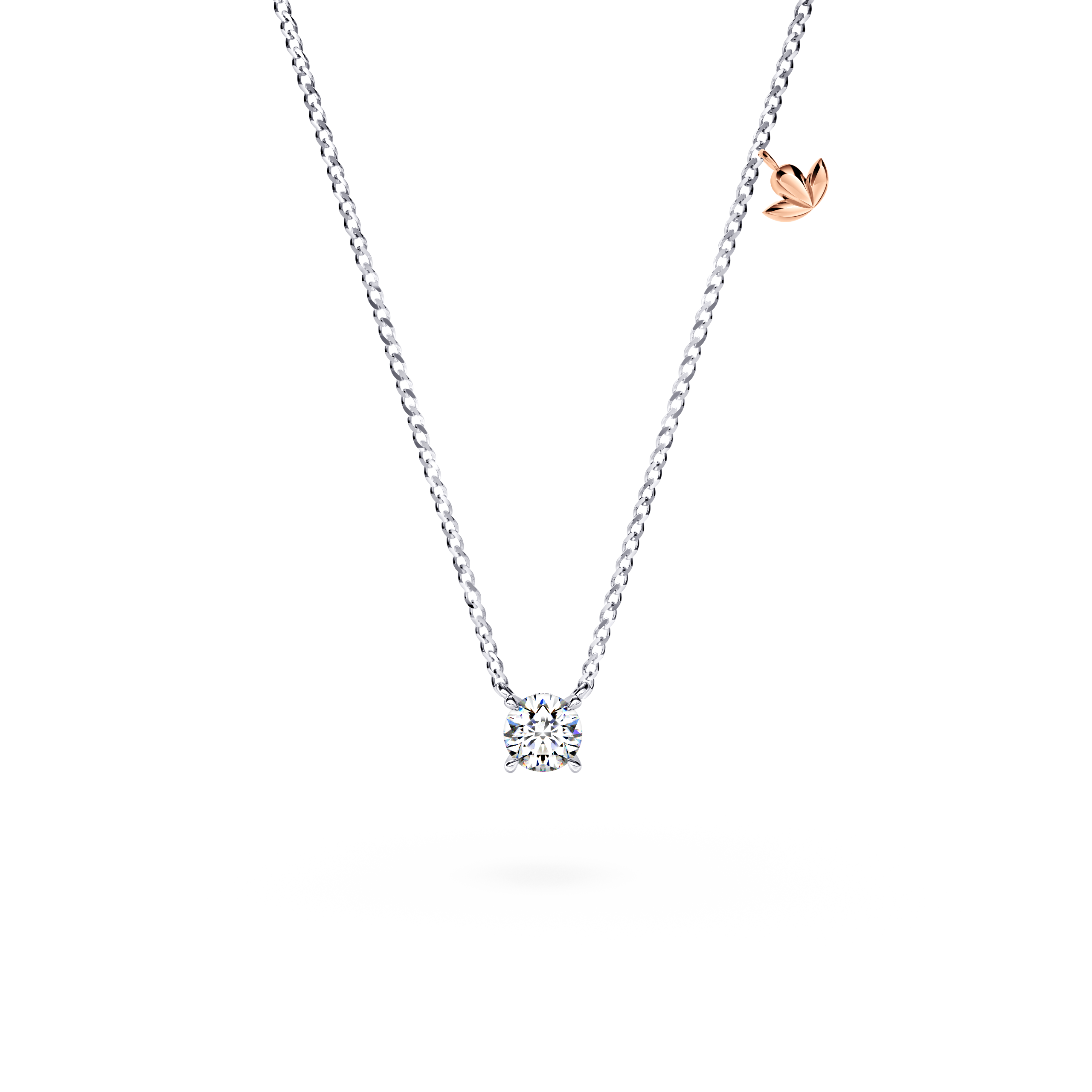 Protea Diamond Solitaire Necklace