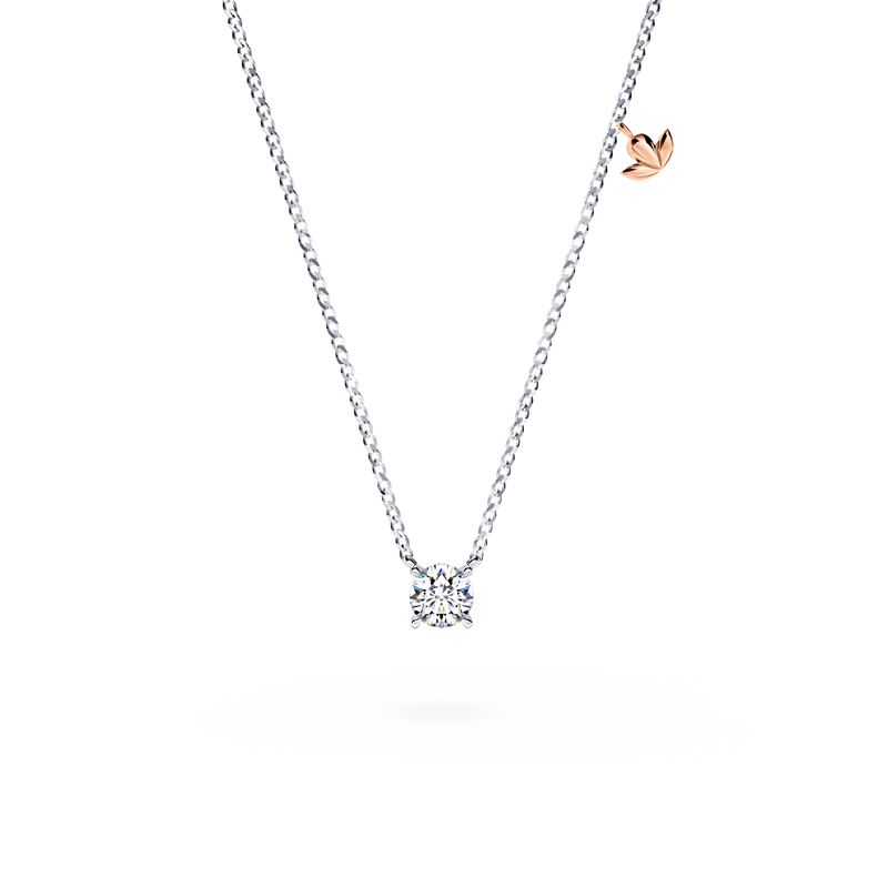 Protea Diamond Solitaire Necklace