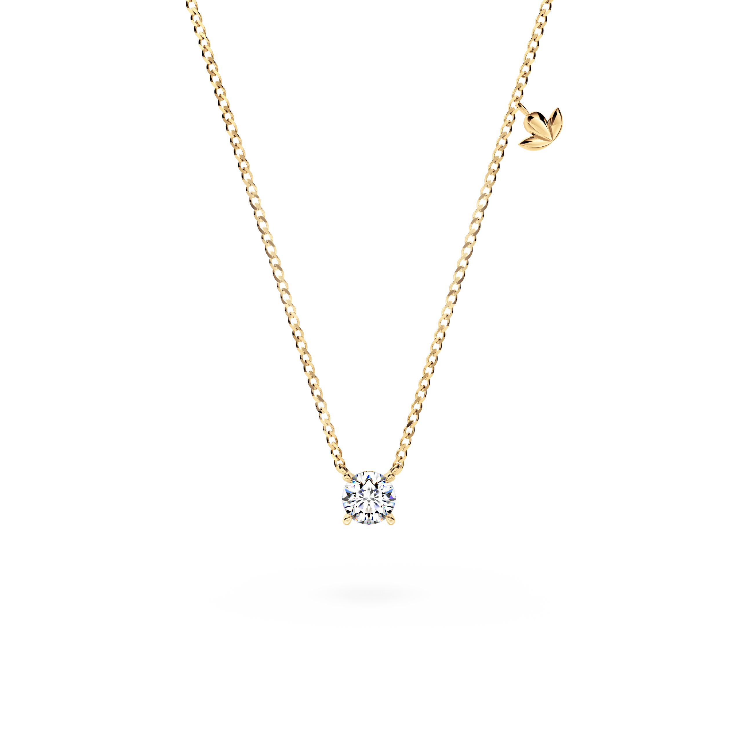 Protea Diamond Solitaire Necklace
