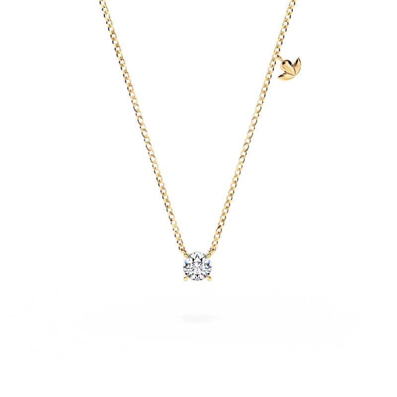 Protea Diamond Solitaire Necklace