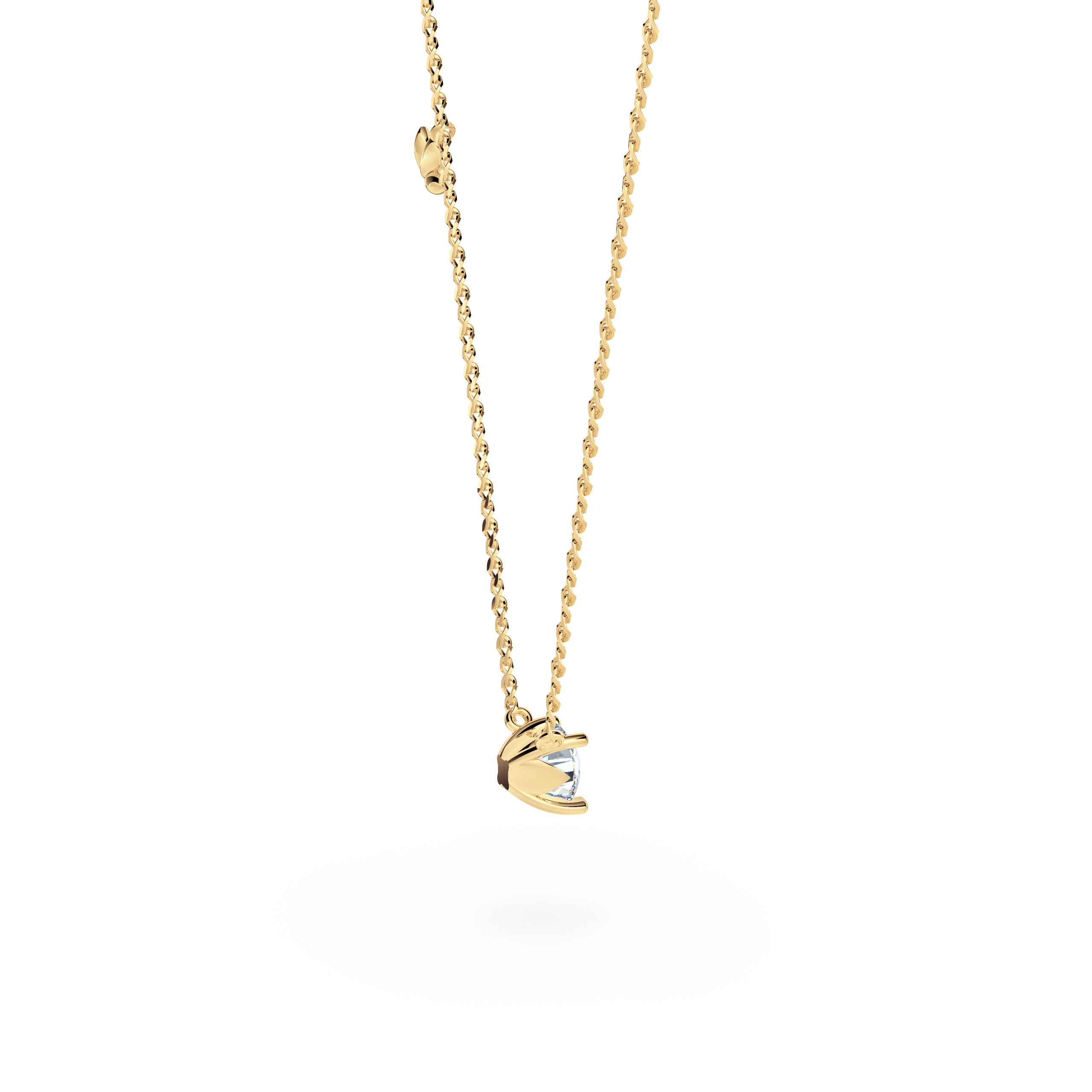 Protea Diamond Solitaire Necklace