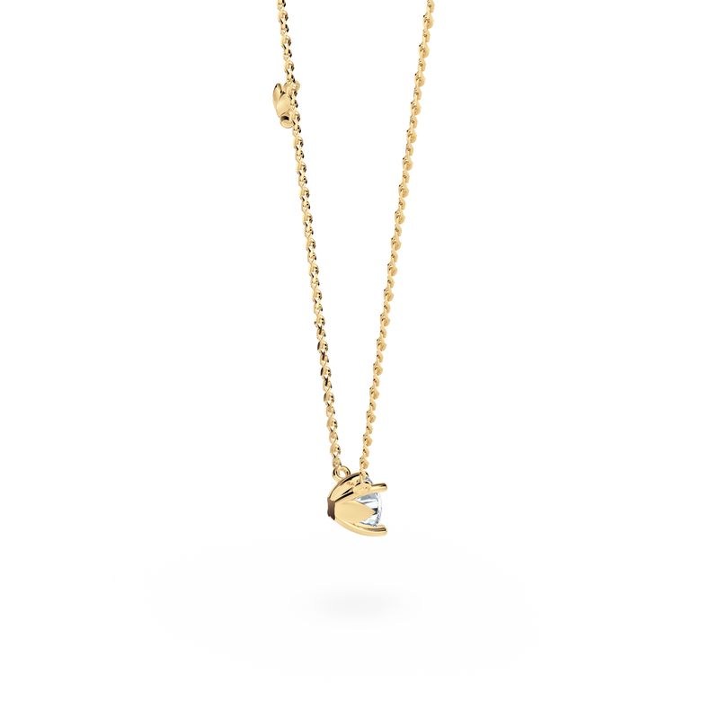 Protea Diamond Solitaire Necklace