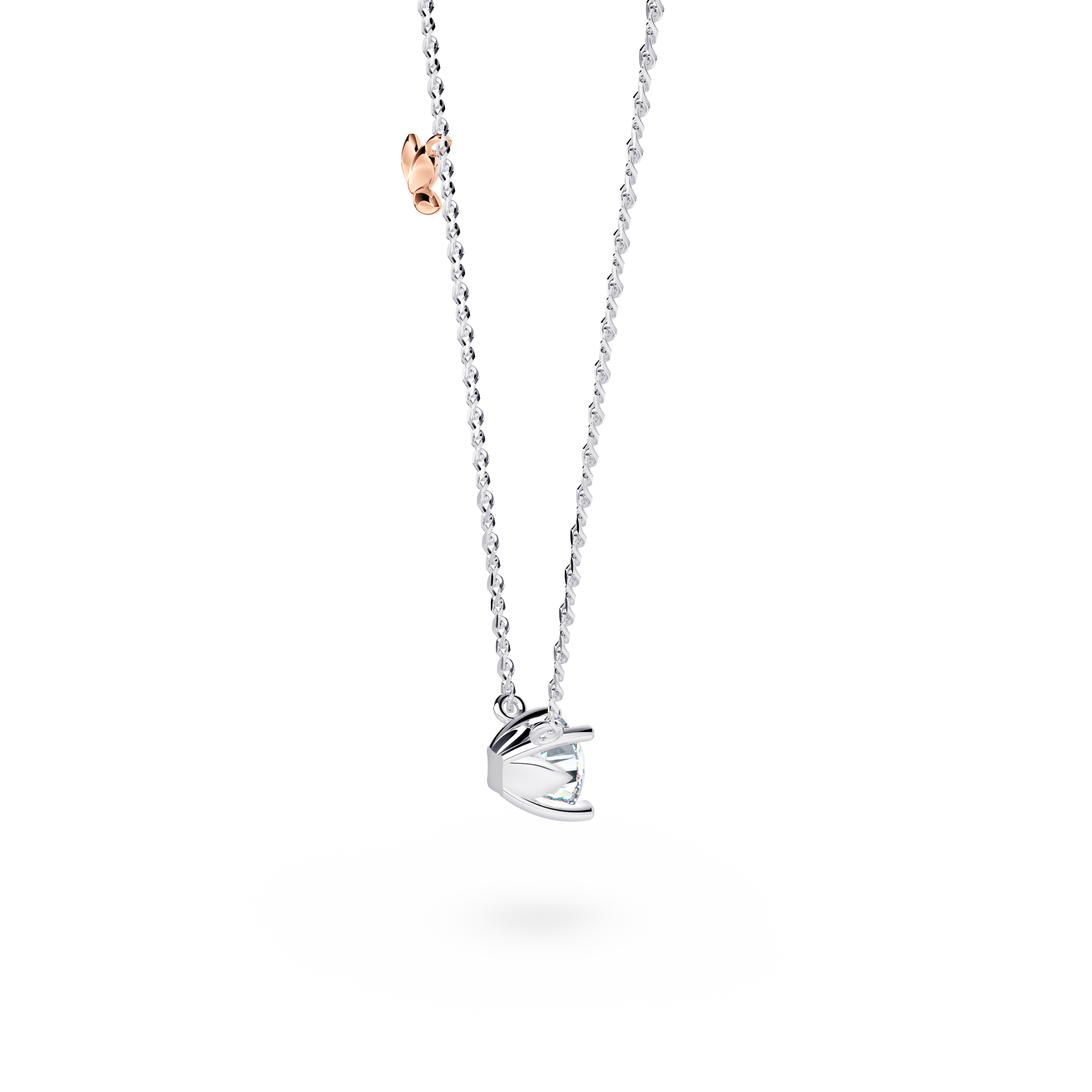 Protea Diamond Solitaire Necklace