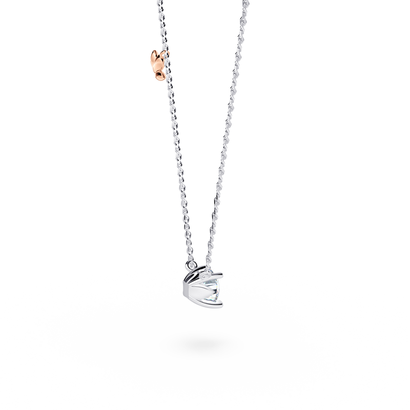 Protea Diamond Solitaire Necklace