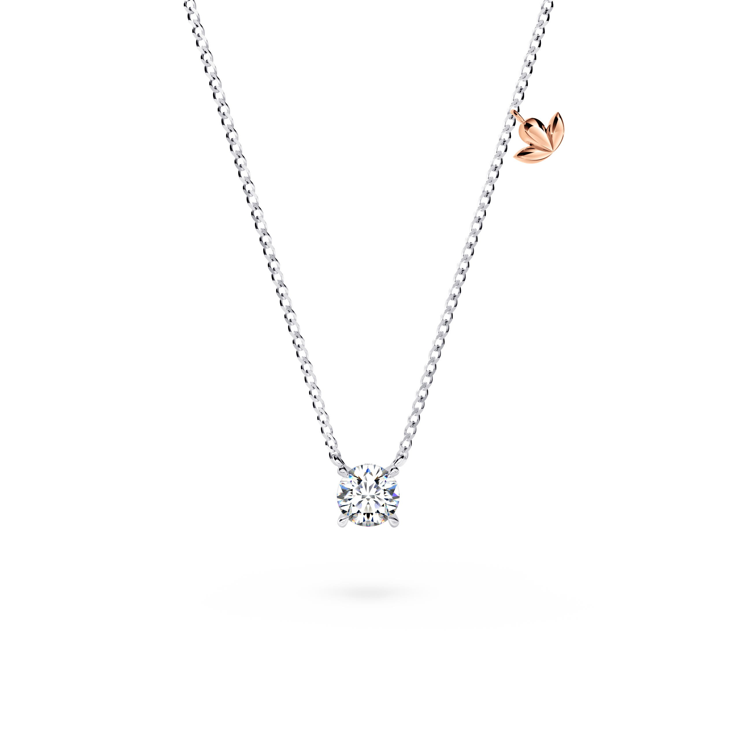 Protea Diamond Solitaire Necklace