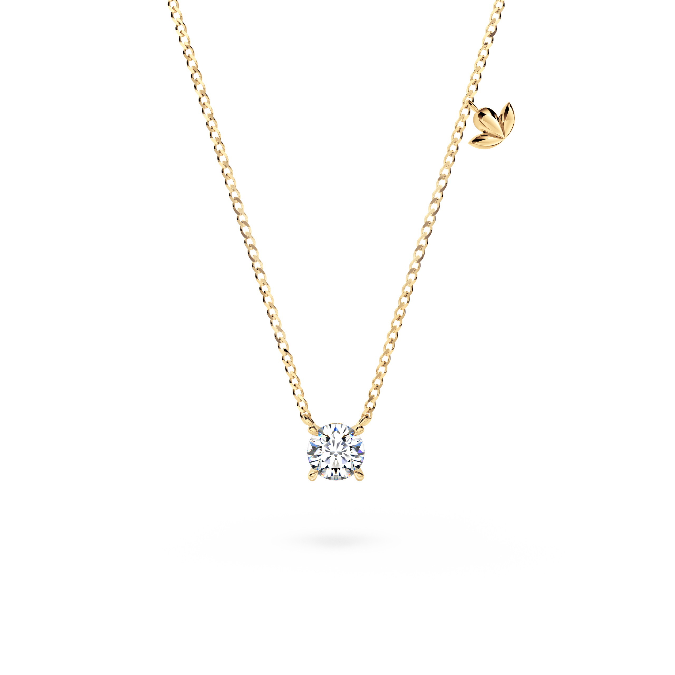 Protea Diamond Solitaire Necklace