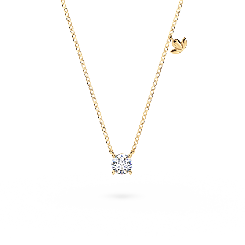 Protea Diamond Solitaire Necklace