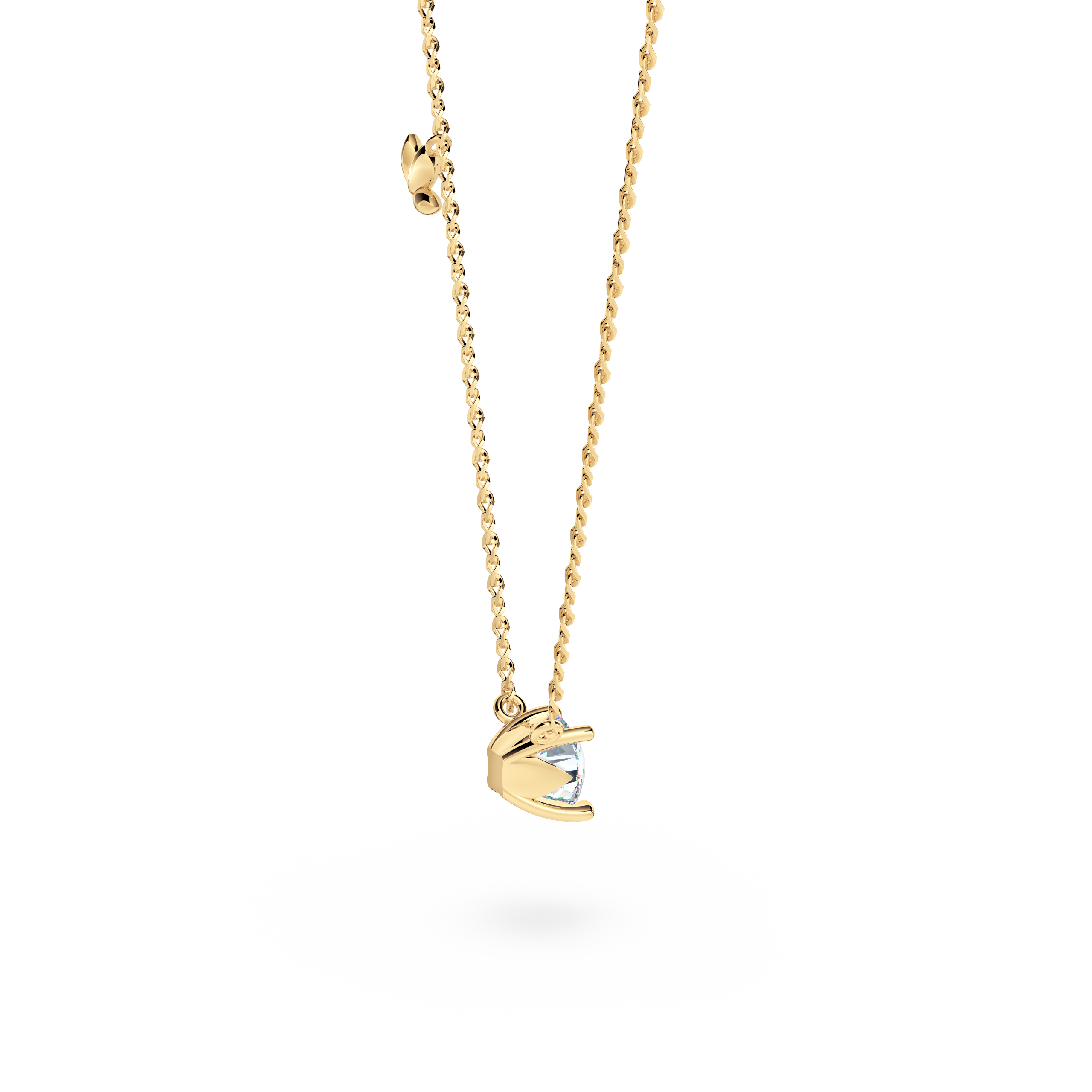 Protea Diamond Solitaire Necklace