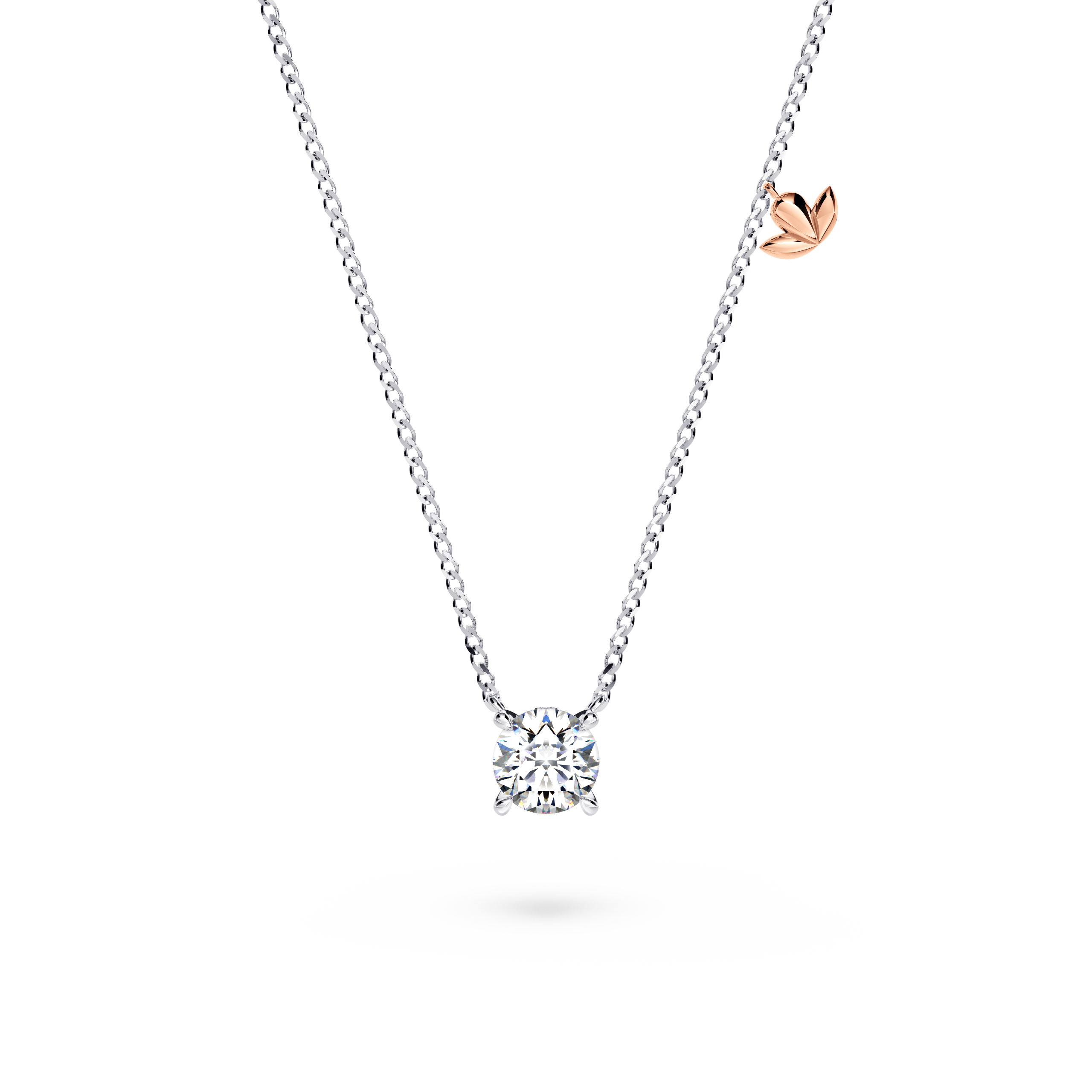 Protea Diamond Solitaire Necklace