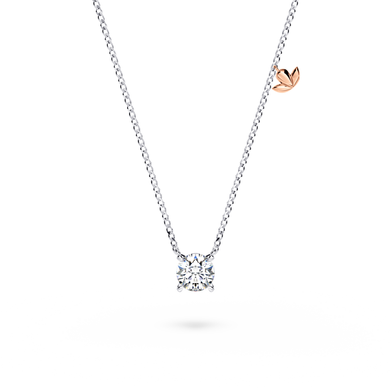 Protea Diamond Solitaire Necklace