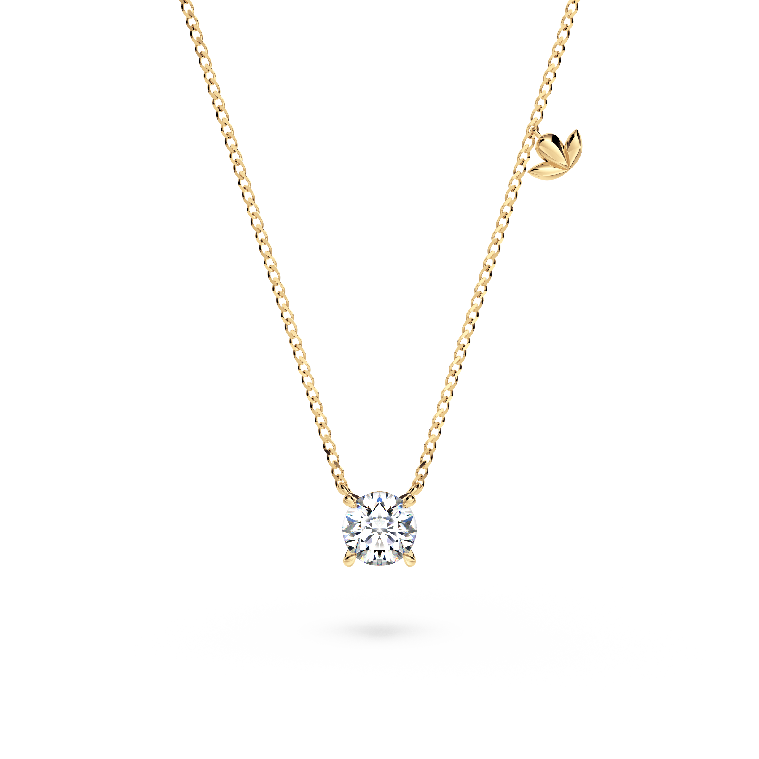 Protea Diamond Solitaire Necklace