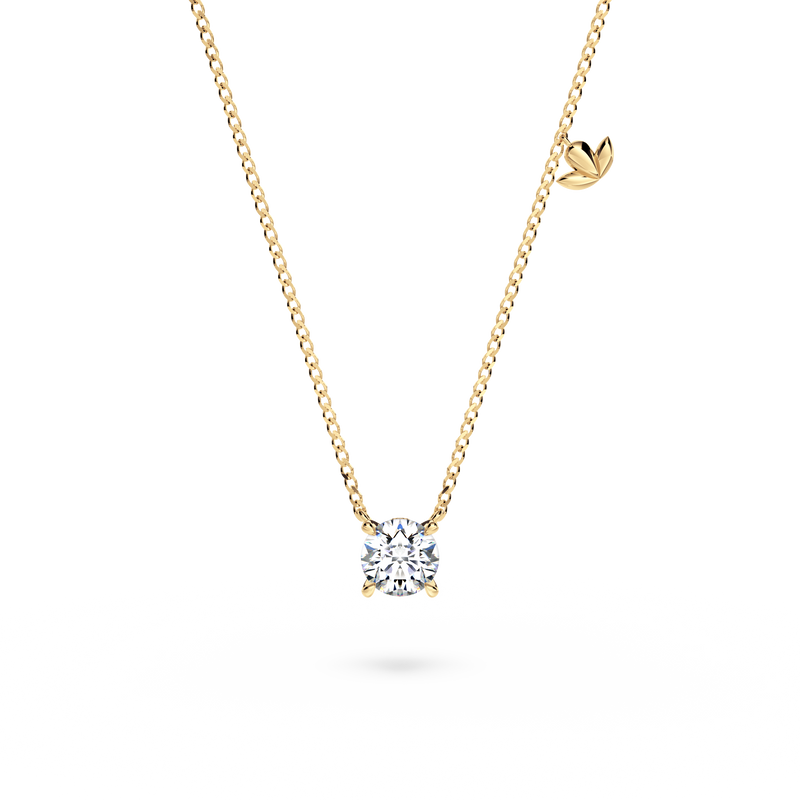 Protea Diamond Solitaire Necklace