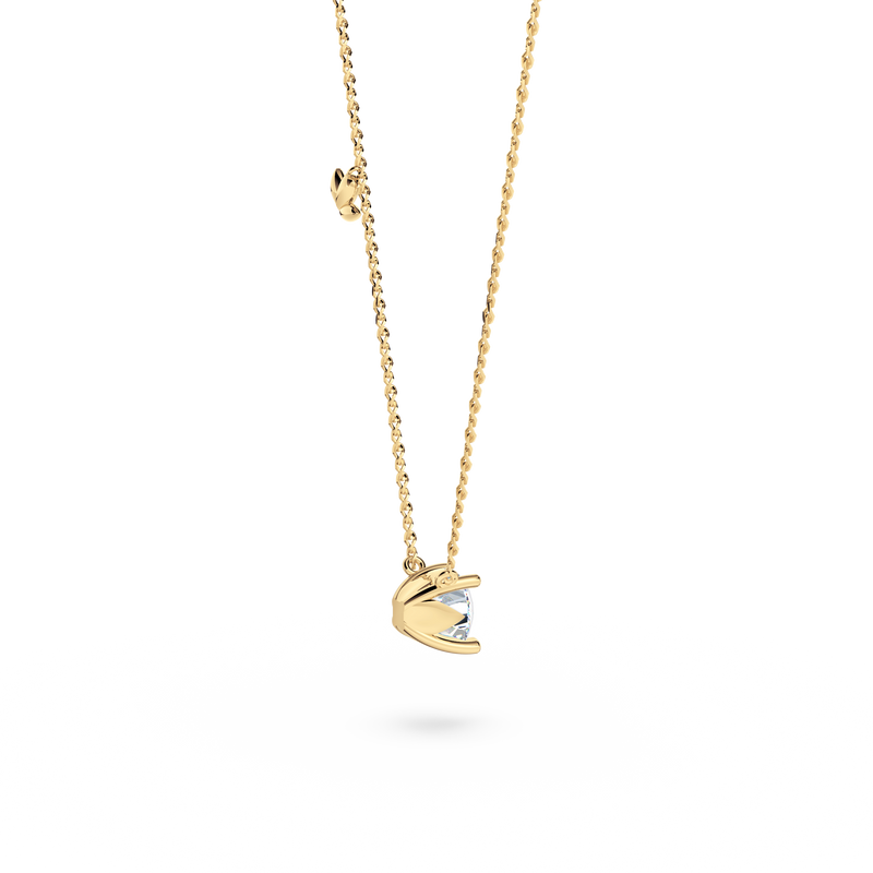 Protea Diamond Solitaire Necklace